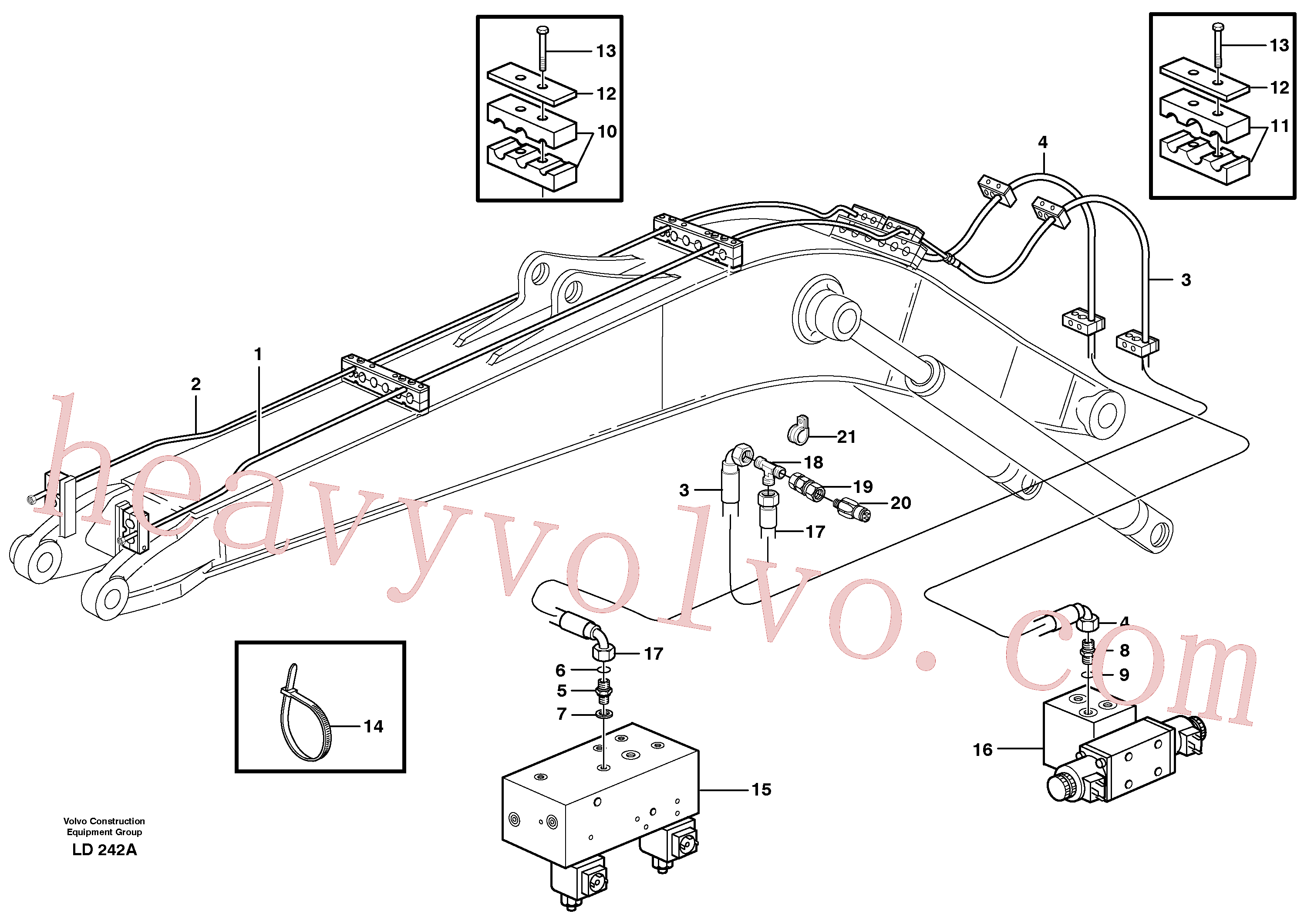 Volvo excavator part VOE14346796 Tube for sale