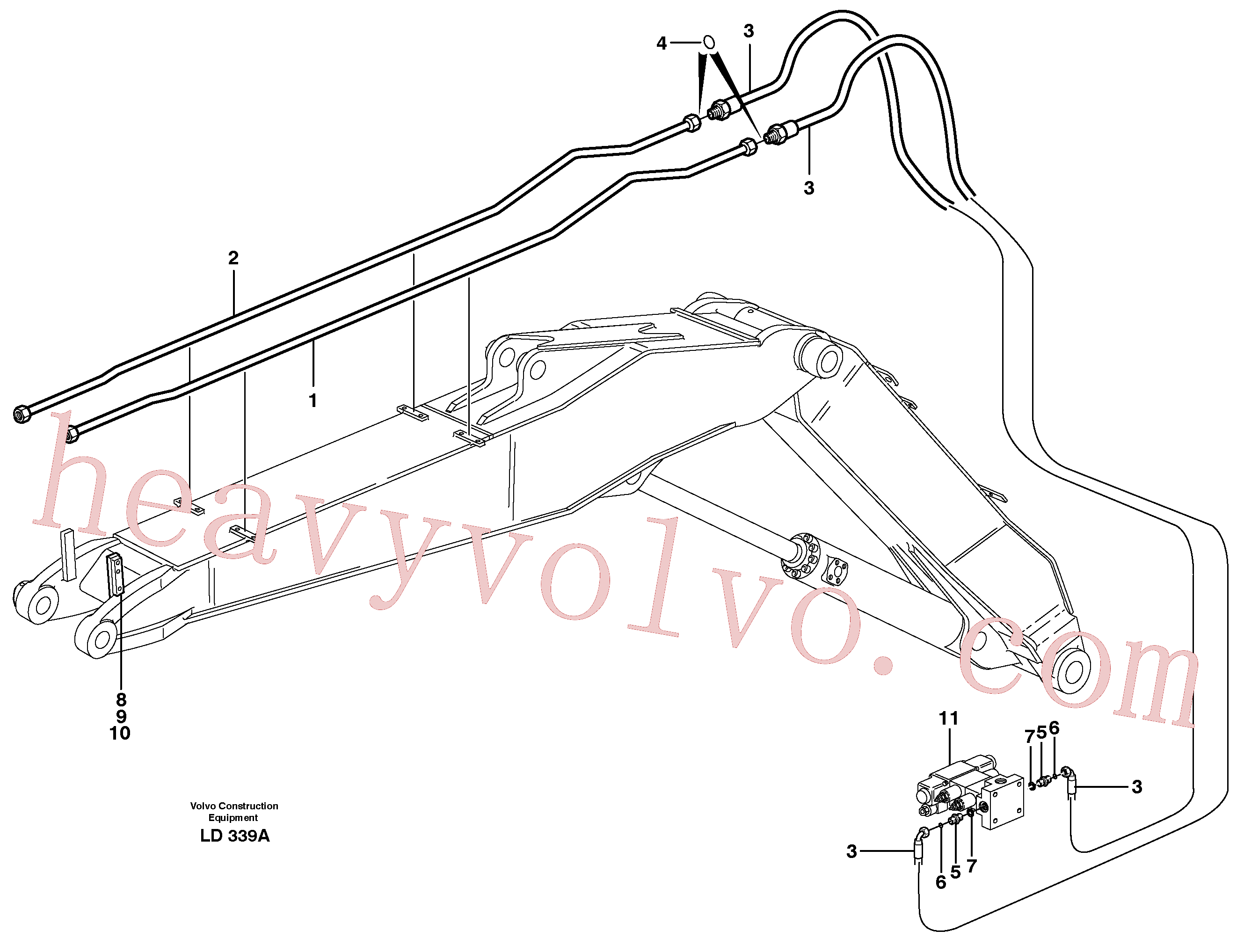 China Made VOE14372070 Valve parts for Volvo Excavator