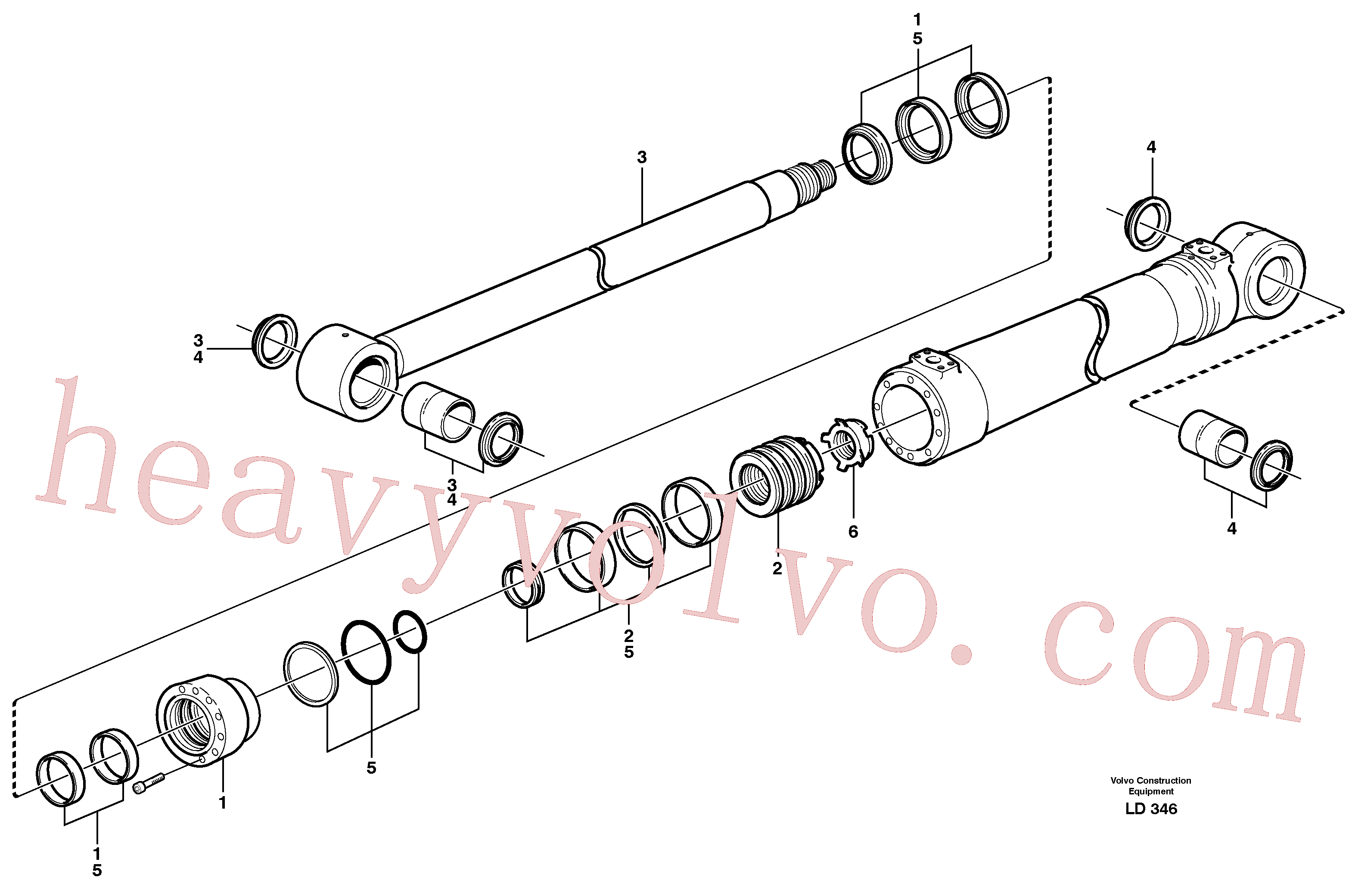 Wholesale VOE11707474 Cylinder head for Volvo Excavator