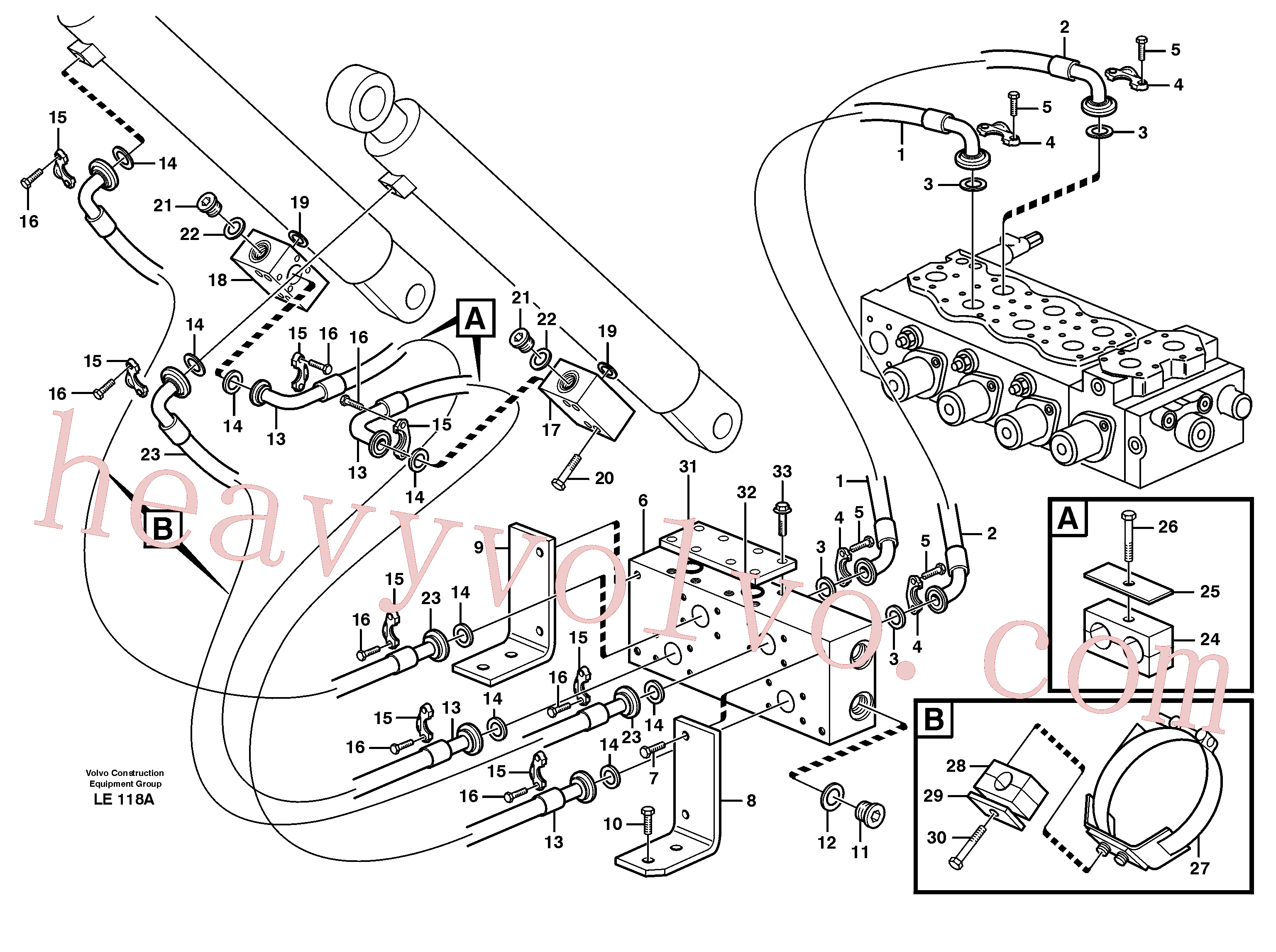 China Made VOE14379239 Clip parts for Volvo Excavator
