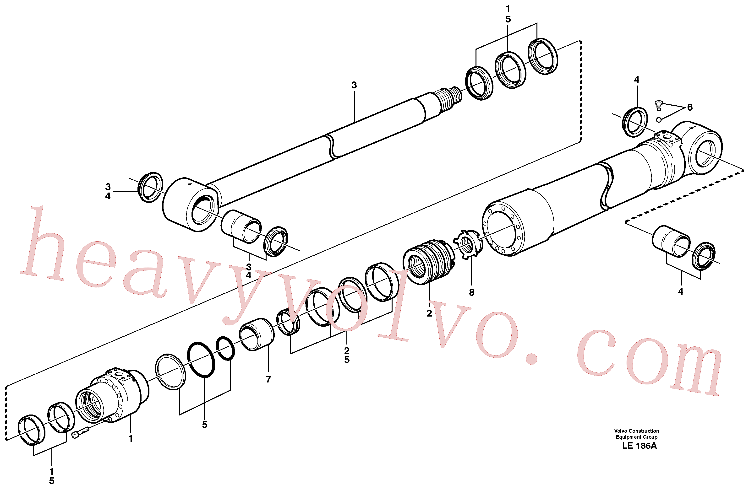 VOE11714560 Sealing kit for Volvo Excavator Parts