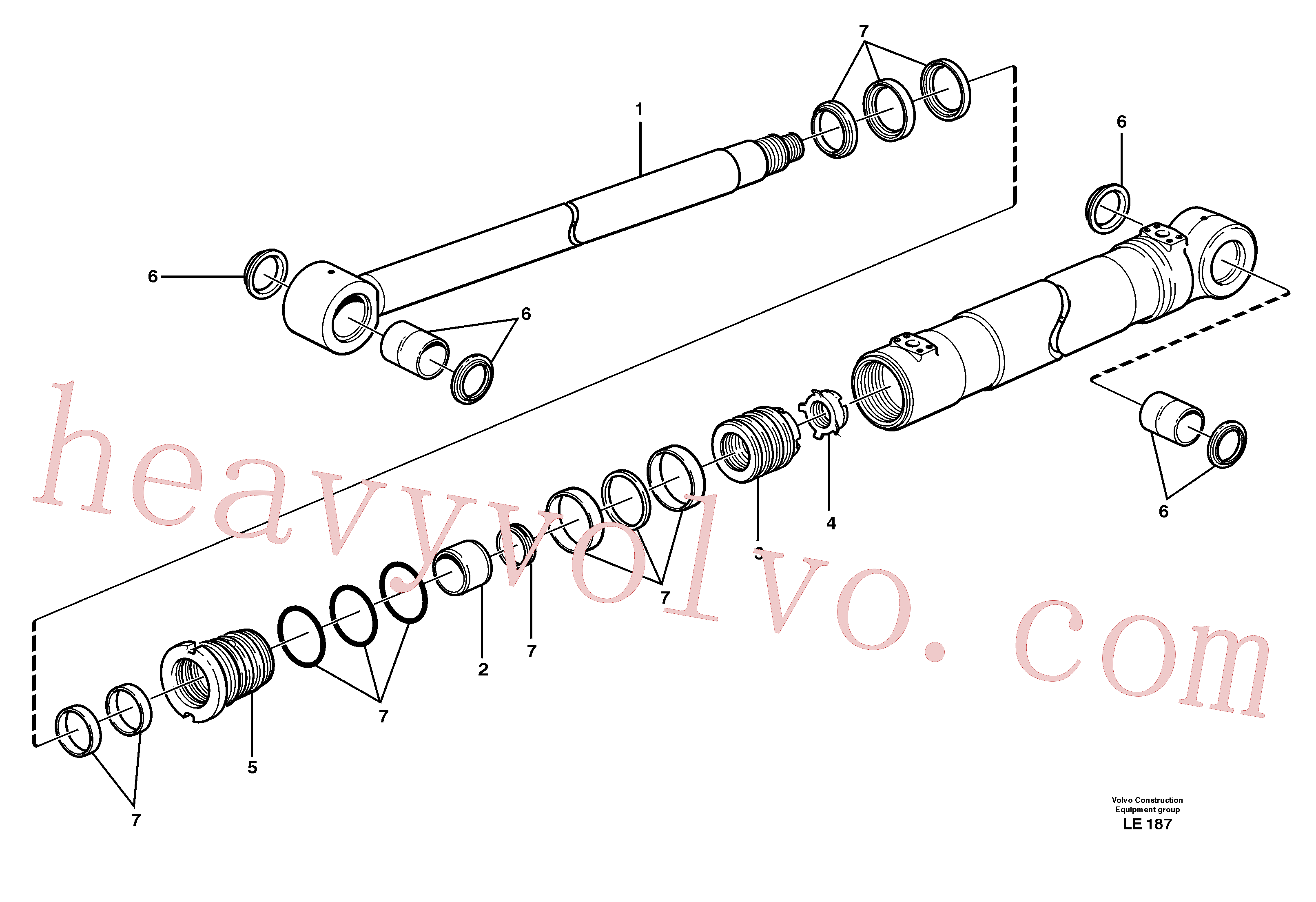 China Made VOE14372489 Cylinder parts for Volvo Excavator