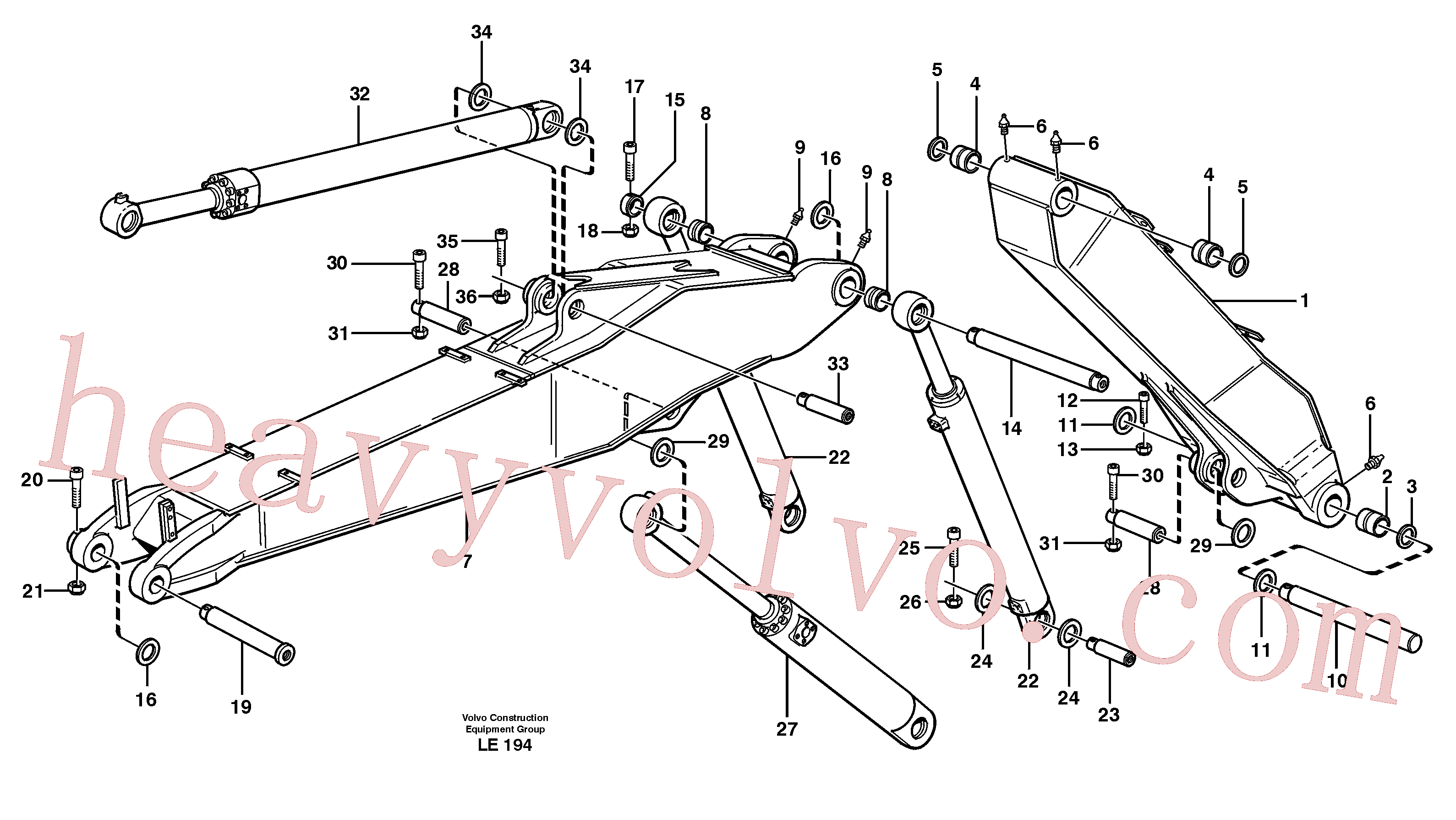 VOE14370080 Bushing for Volvo Excavator Parts