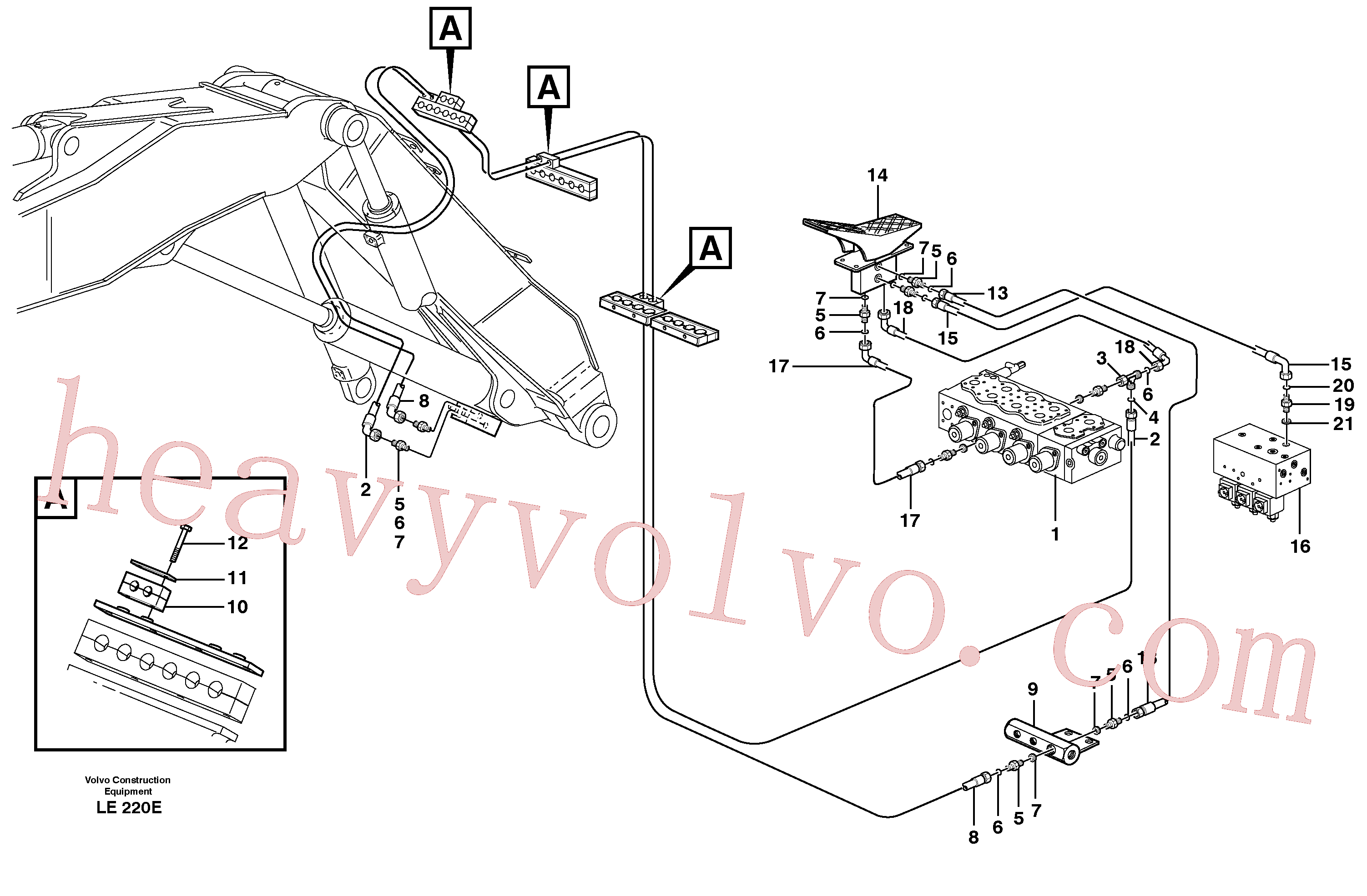 VOE14378760 Pilot for Volvo Excavator Parts