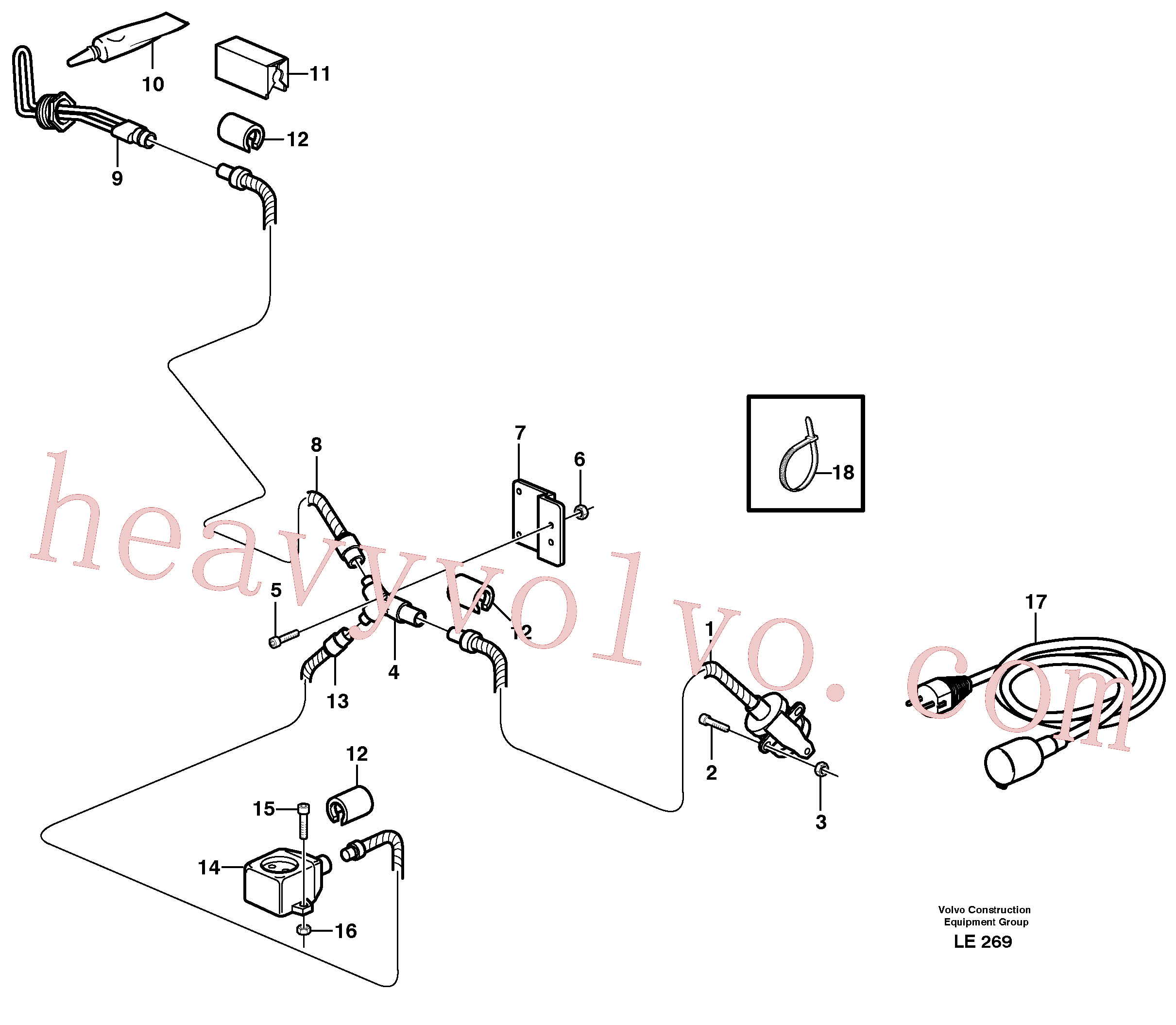 Wholesale VOE13956066 Cros recessed for Volvo Excavator