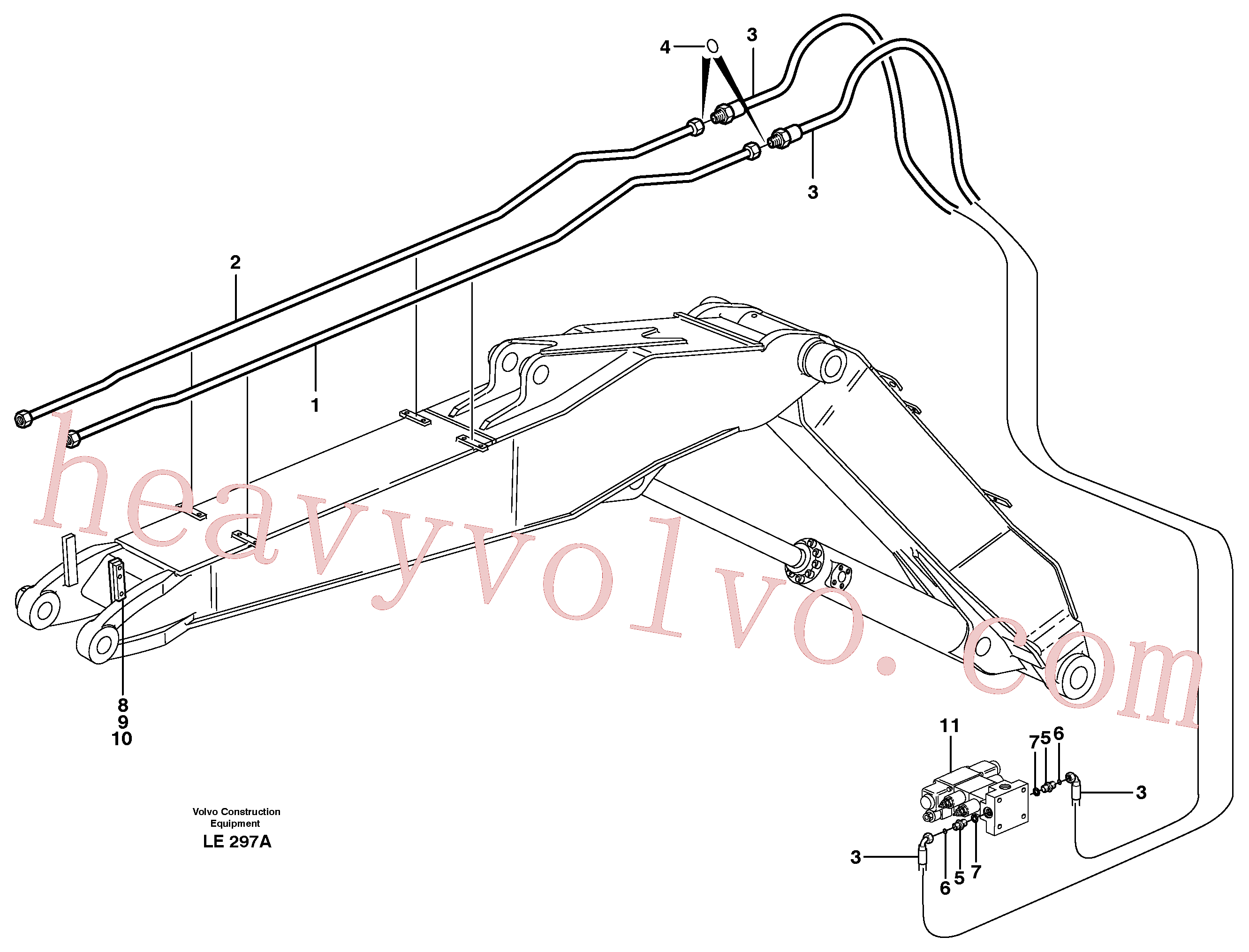 VOE13933915 Nipple for Volvo Excavator Parts