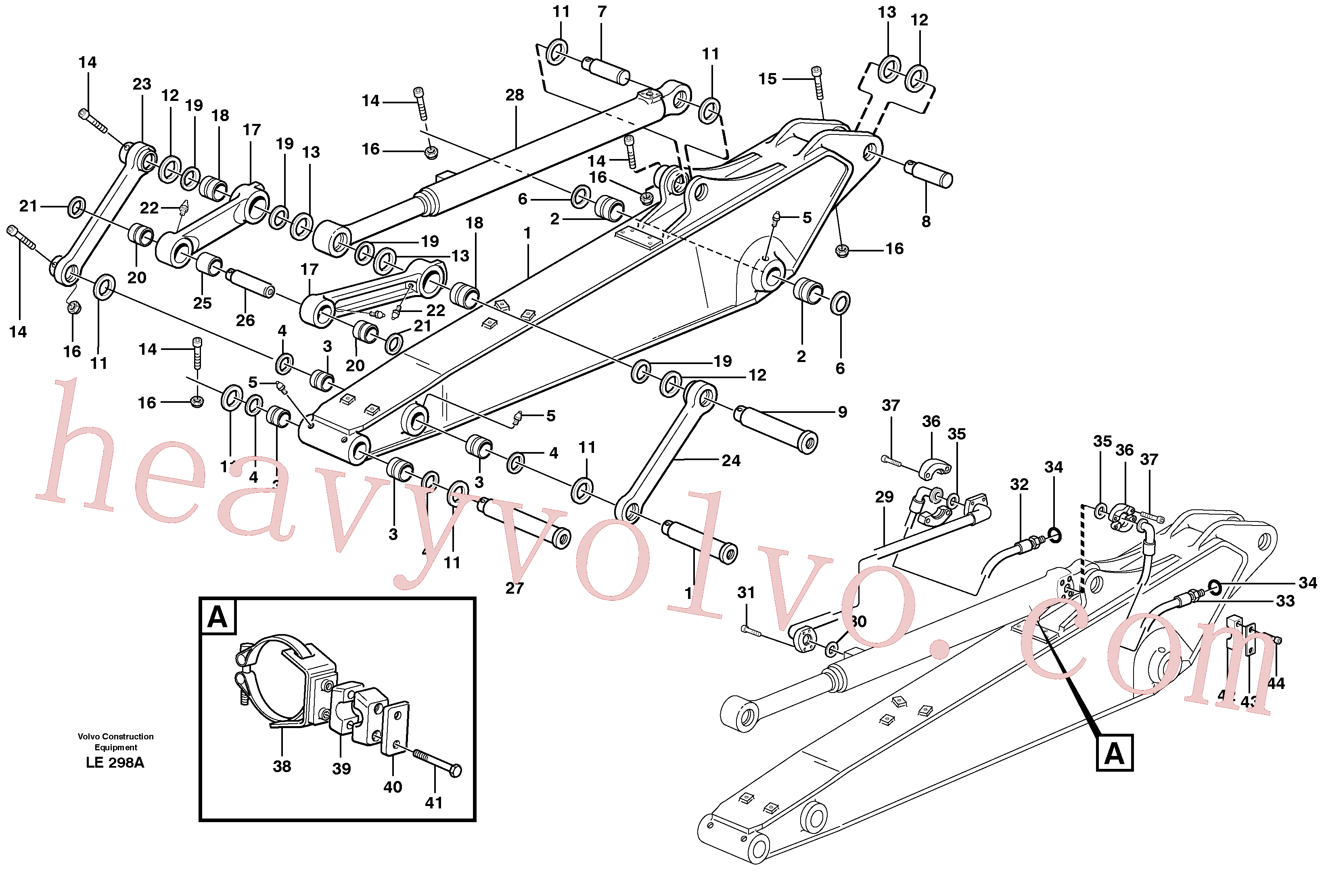 Volvo Assembly VOE14370064 Hand lever for sale