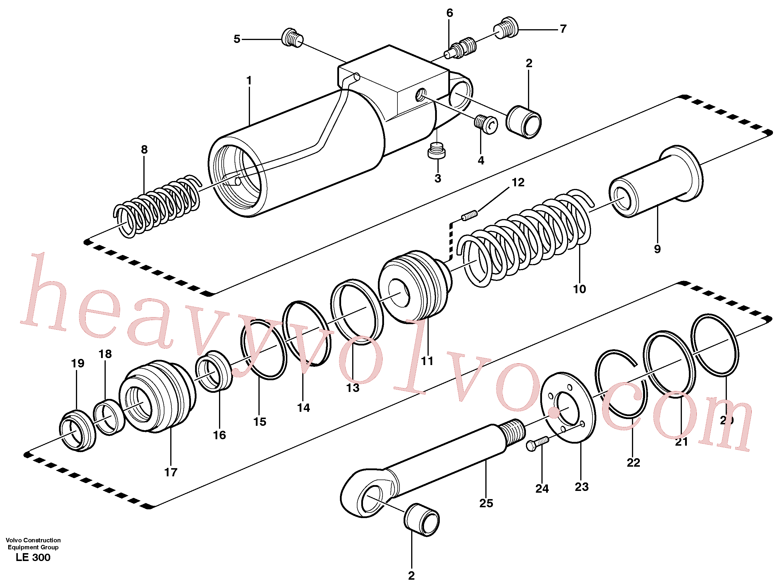 VOE14236076 Compression spring for Volvo Excavator spare
