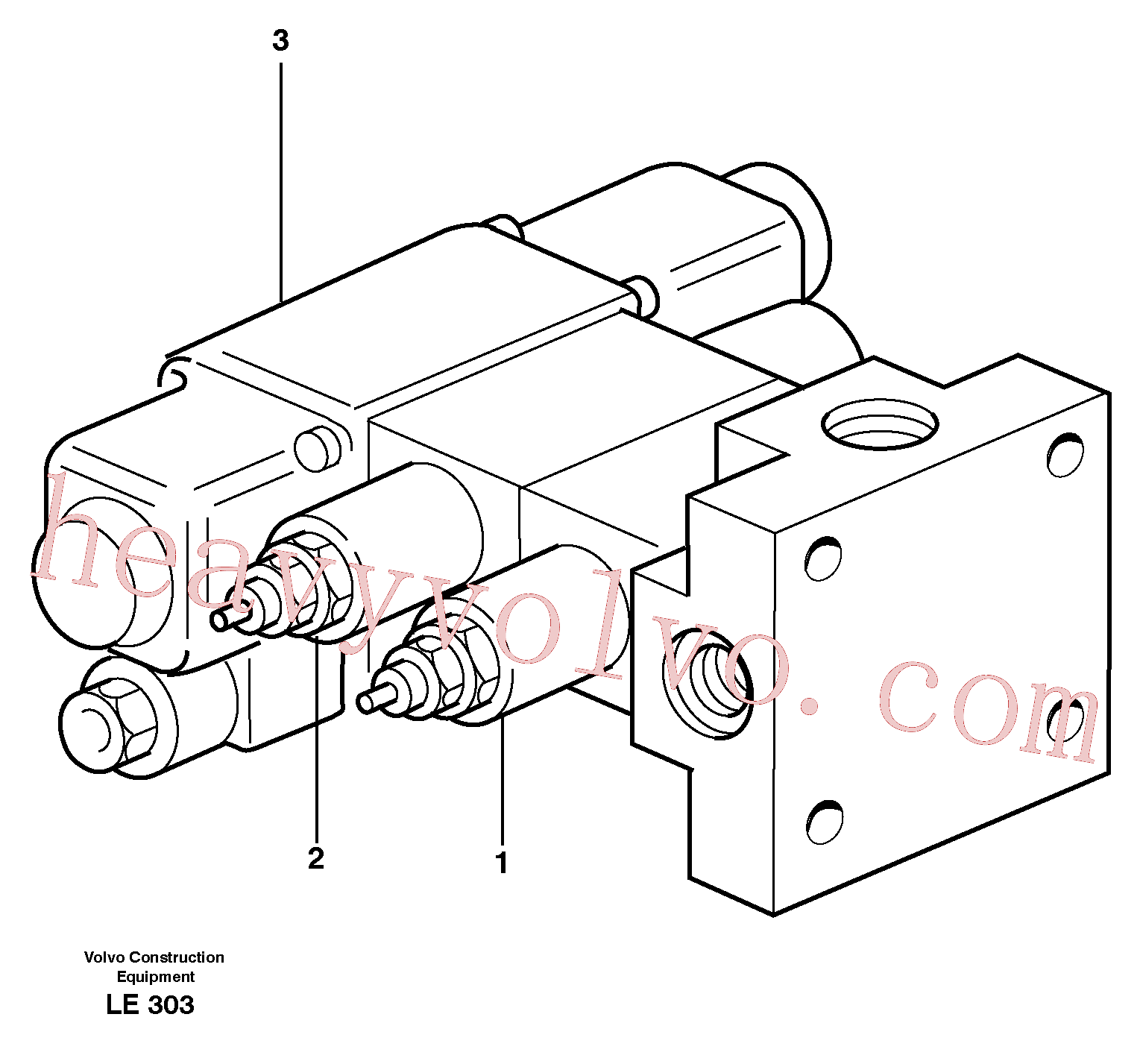 China Made VOE14372070 Valve parts for Volvo Excavator