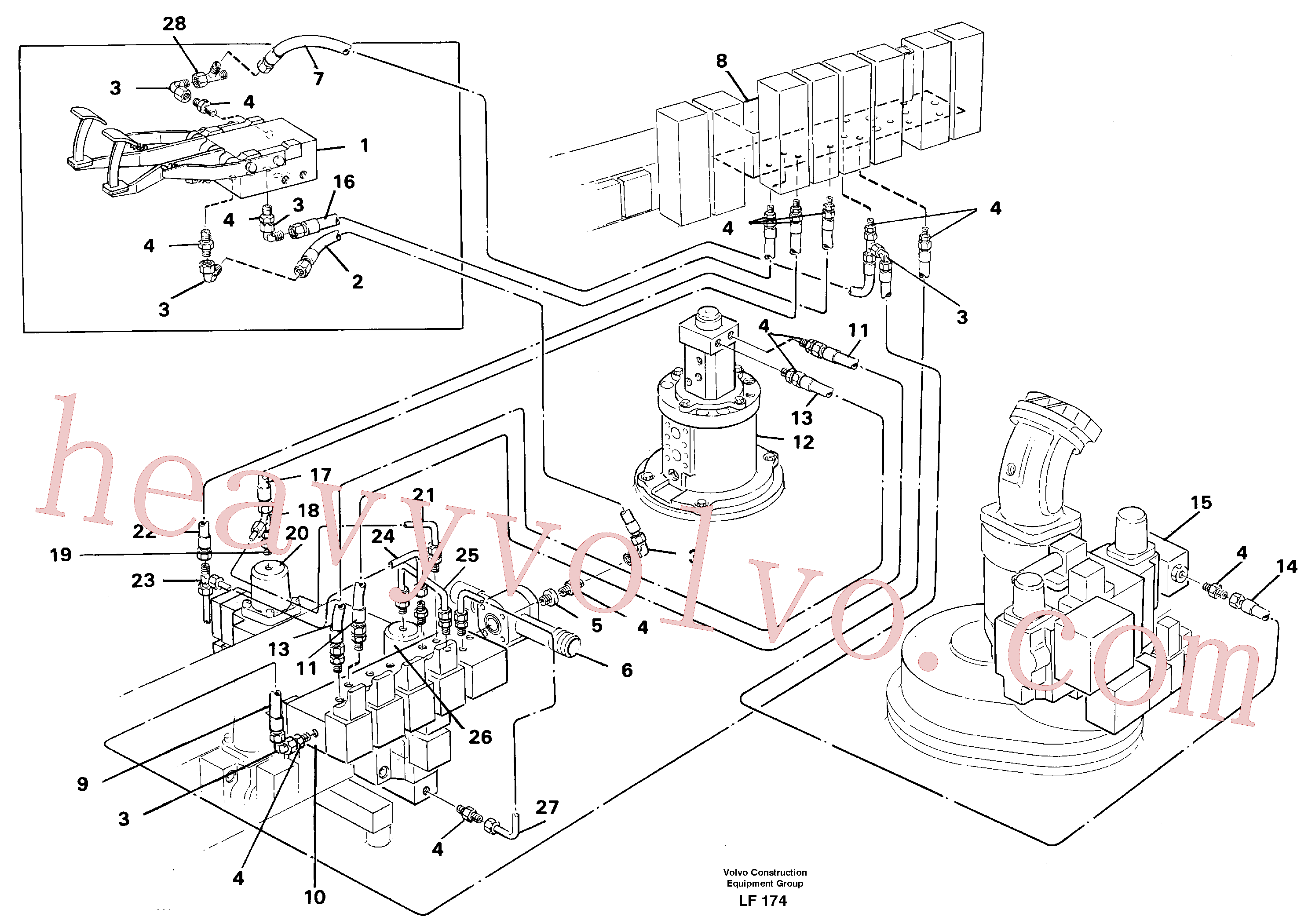 Volvo excavator part VOE14046520 Compression spring for sale