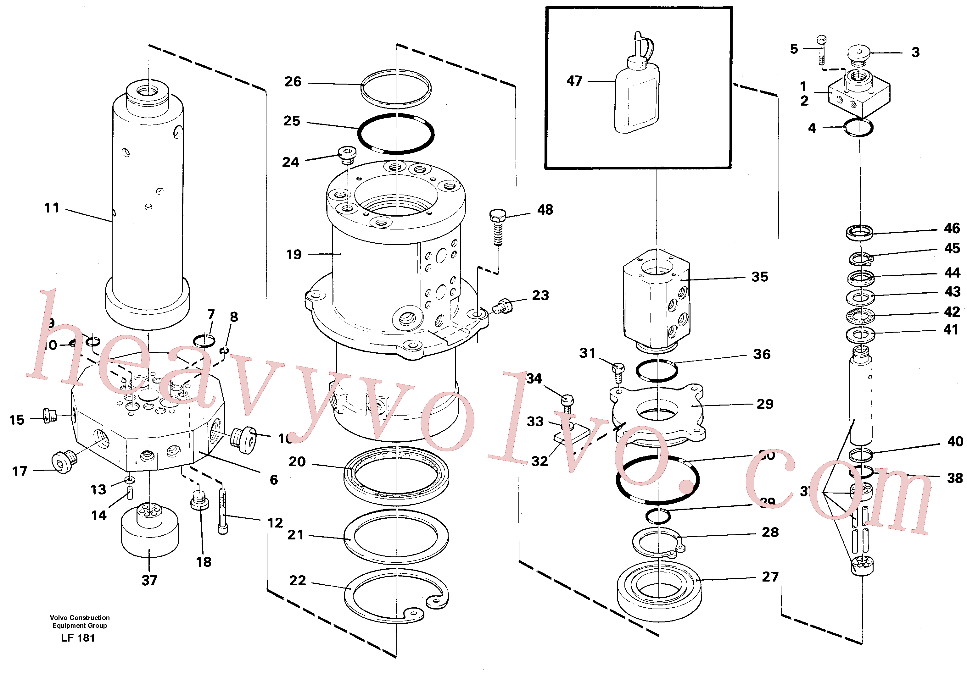 China Made VOE960162 O-ring parts for Volvo Excavator