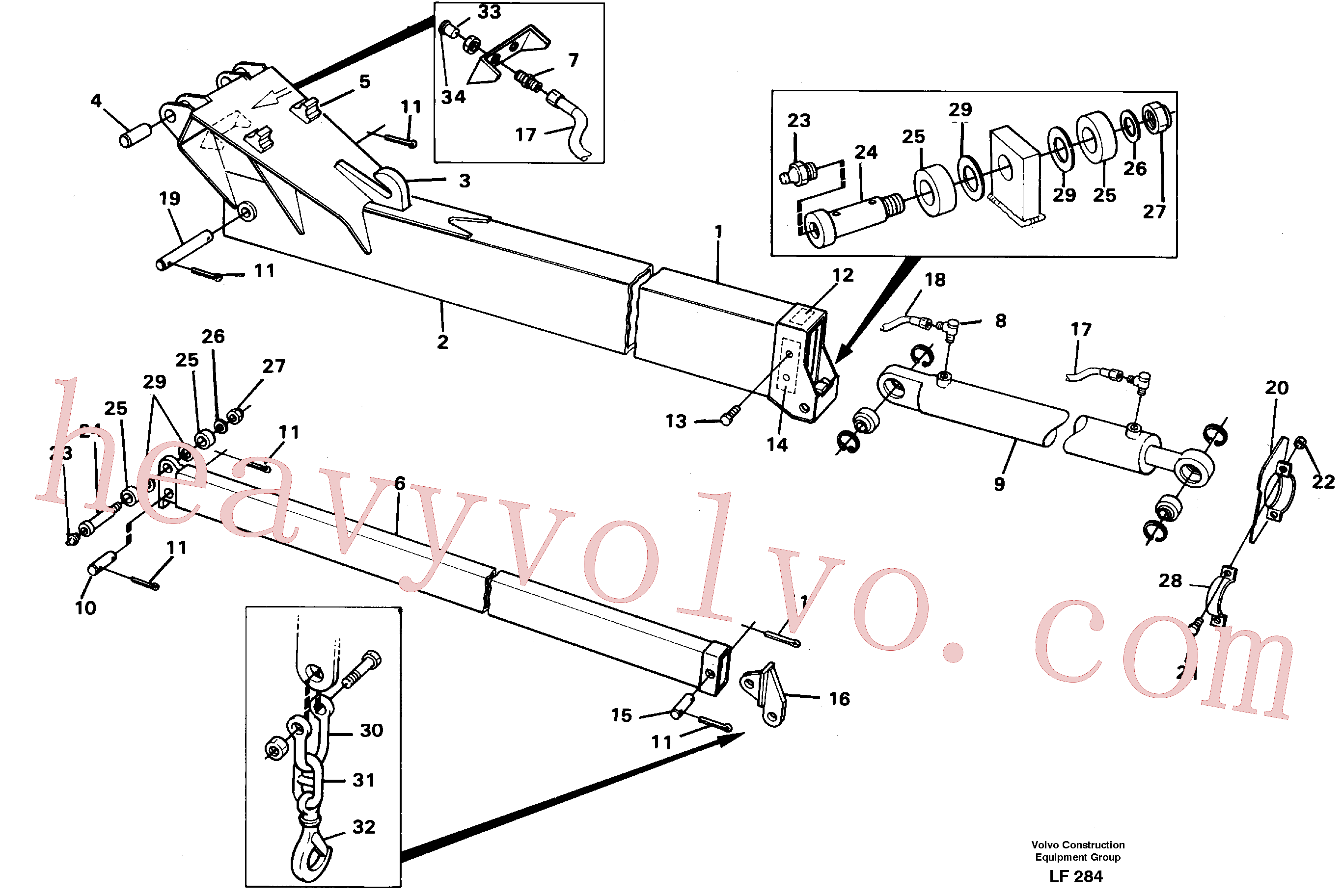 Wholesale VOE14230061 Crane beam for Volvo Excavator