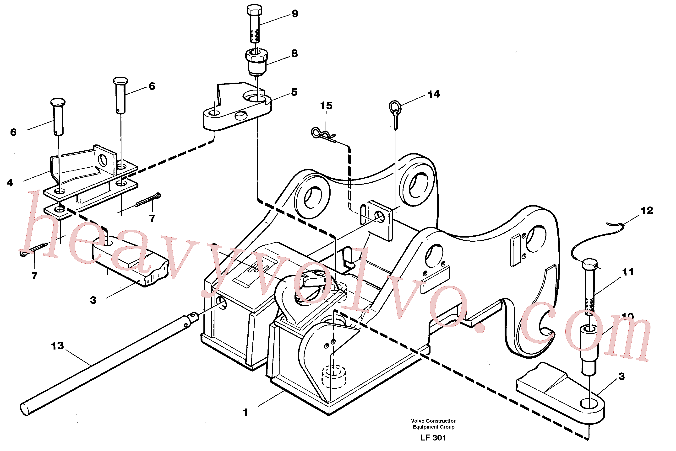 VOE14015220 Ring Peg for Volvo Excavator Parts