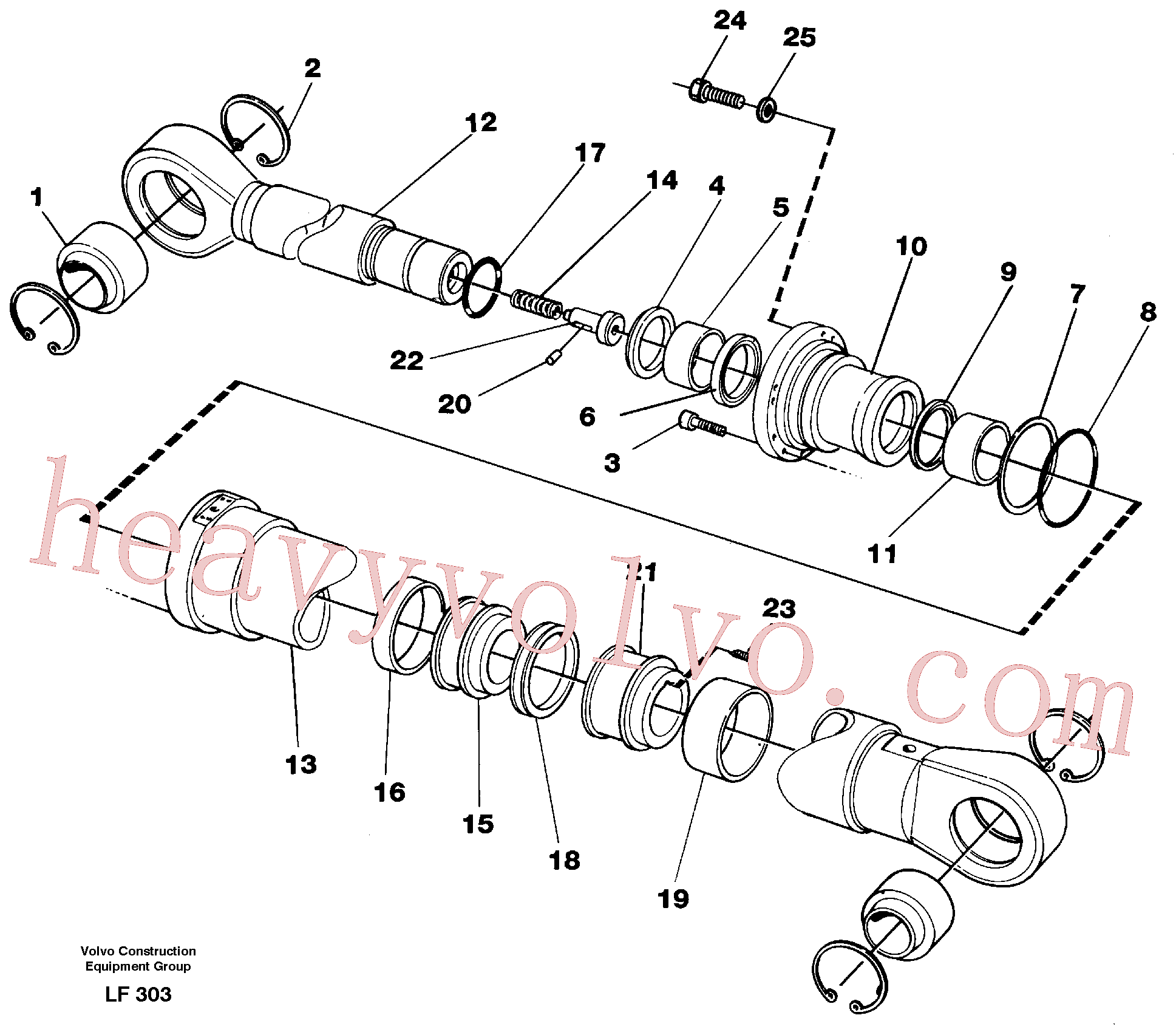 Volvo excavator part VOE14237771 Piston for sale