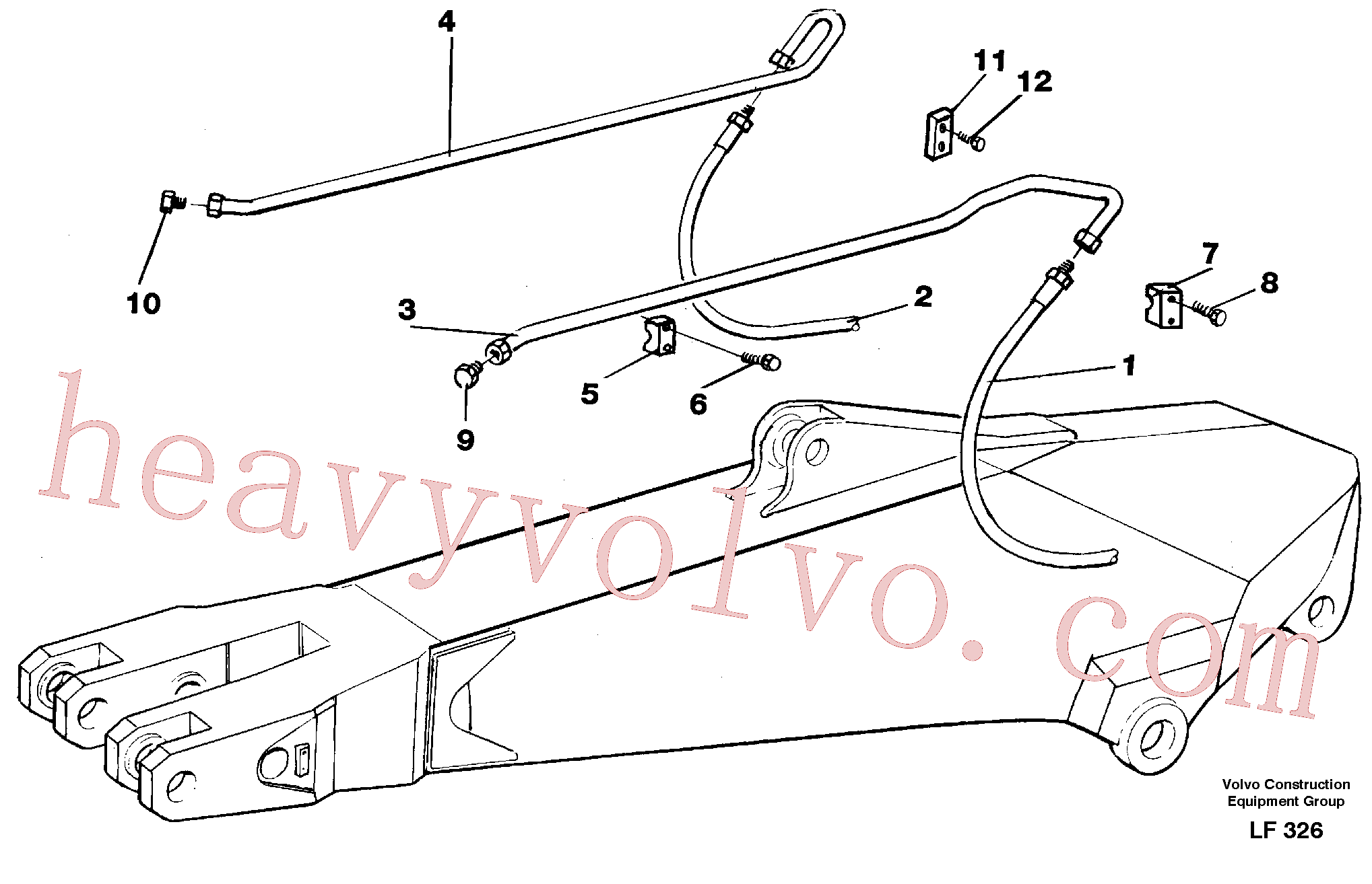 VOE14254444 Tube Assembly for Volvo Excavator Parts