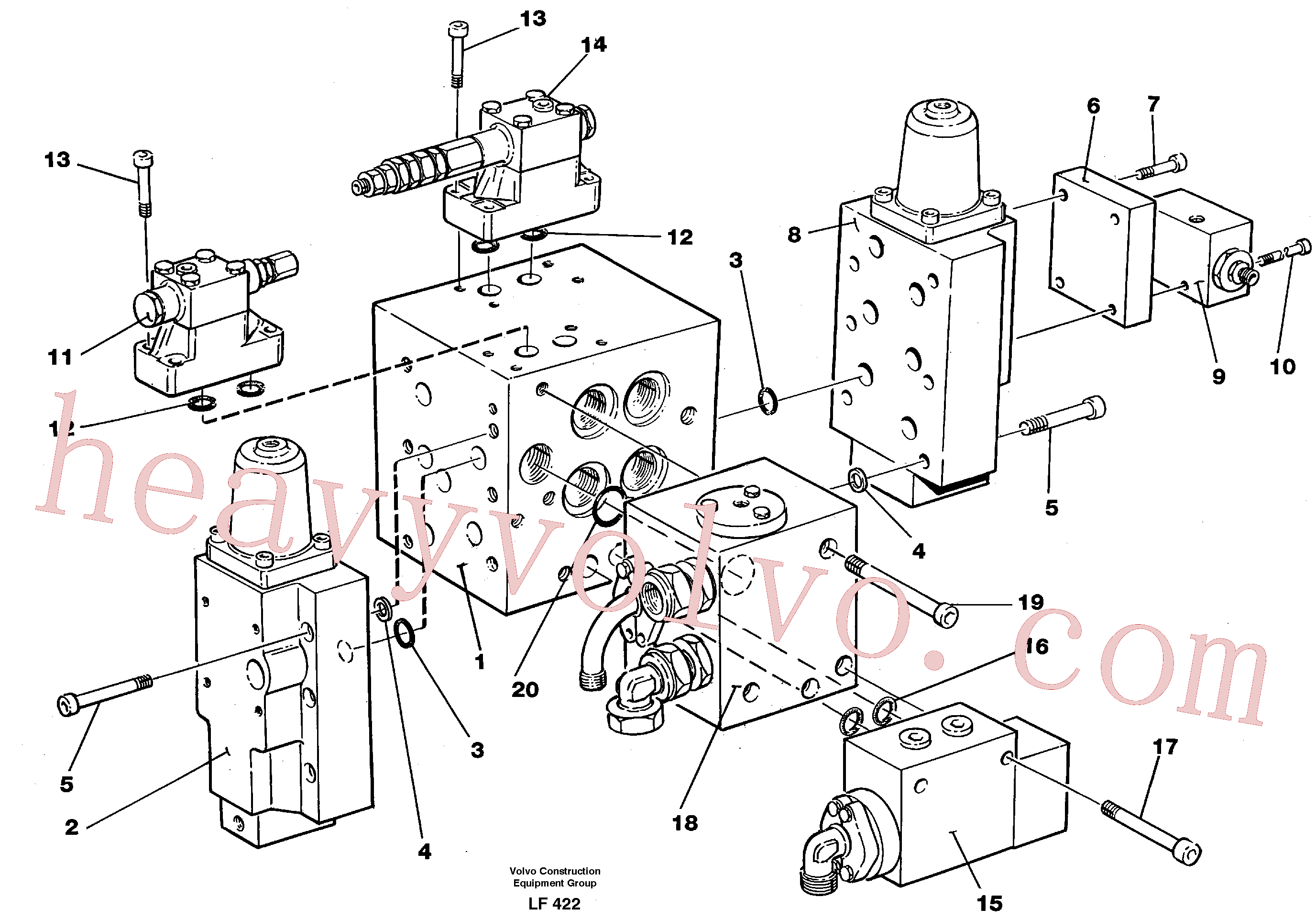 VOE14232859 Valve for Volvo Excavator spare