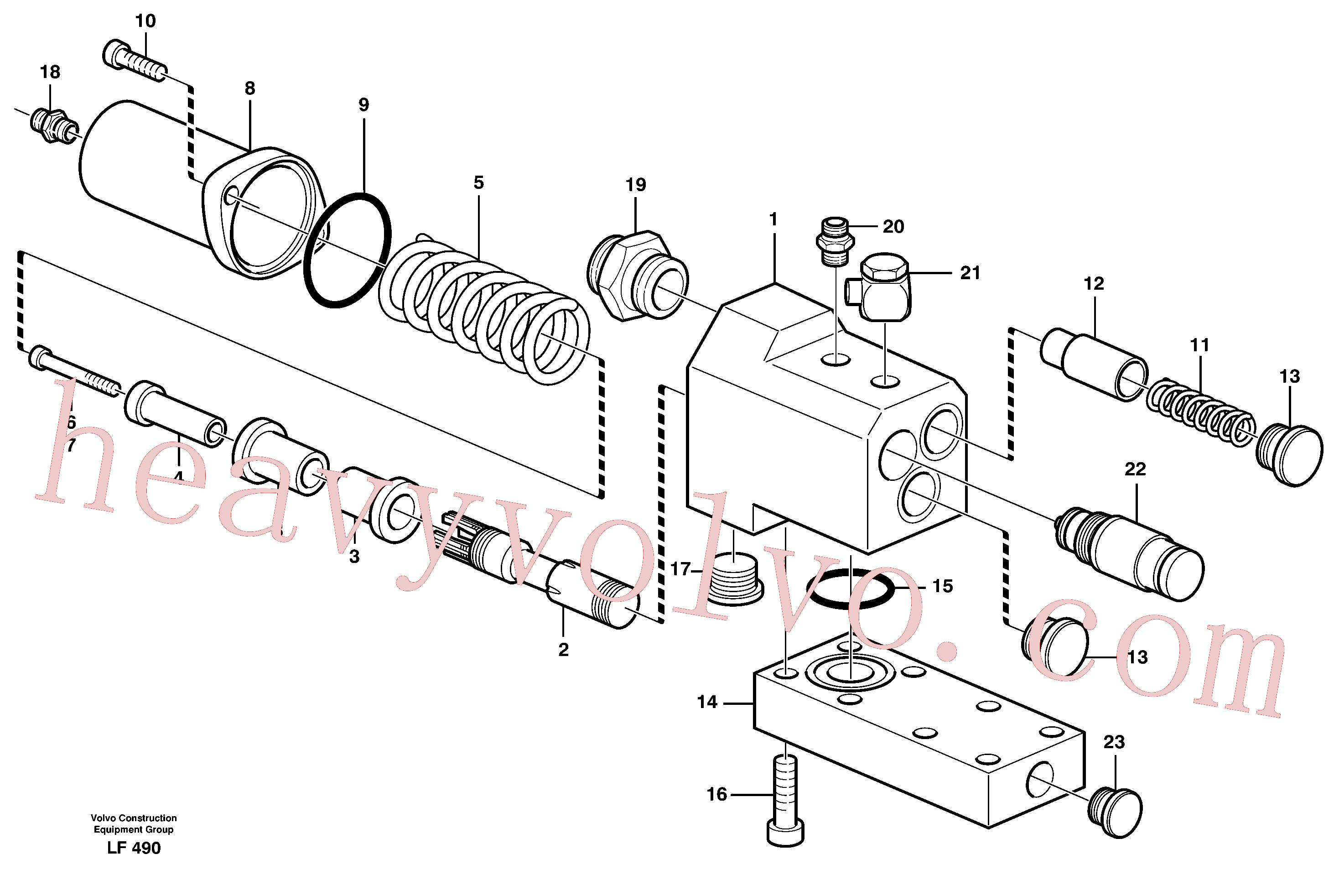 Volvo VOE14256362 Line Brk Valve aftermarket part for sale