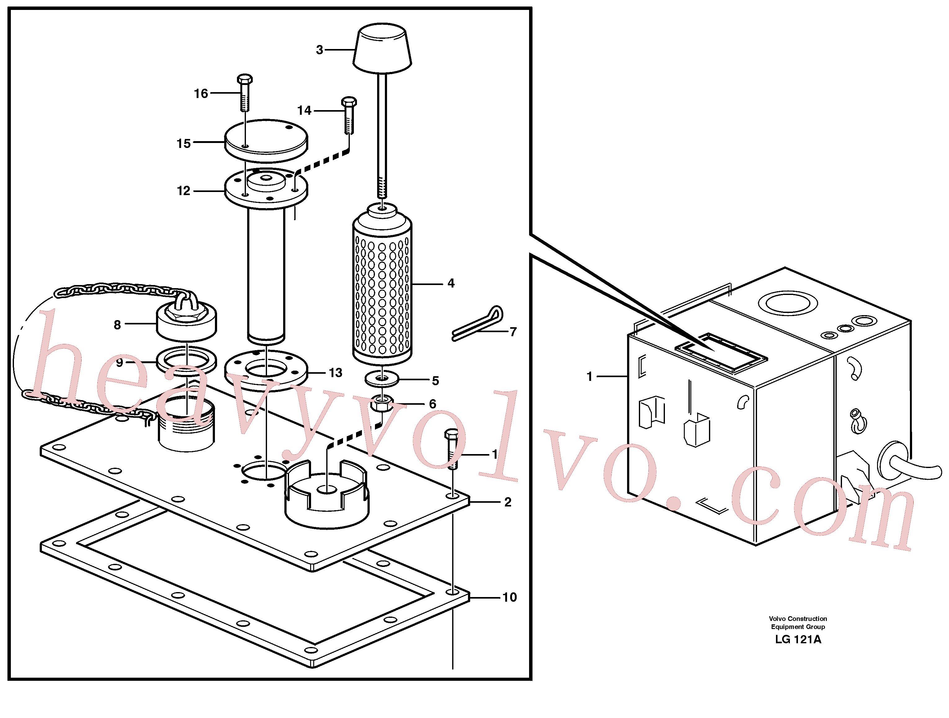 VOE14014594 Screw for Volvo Excavator Parts