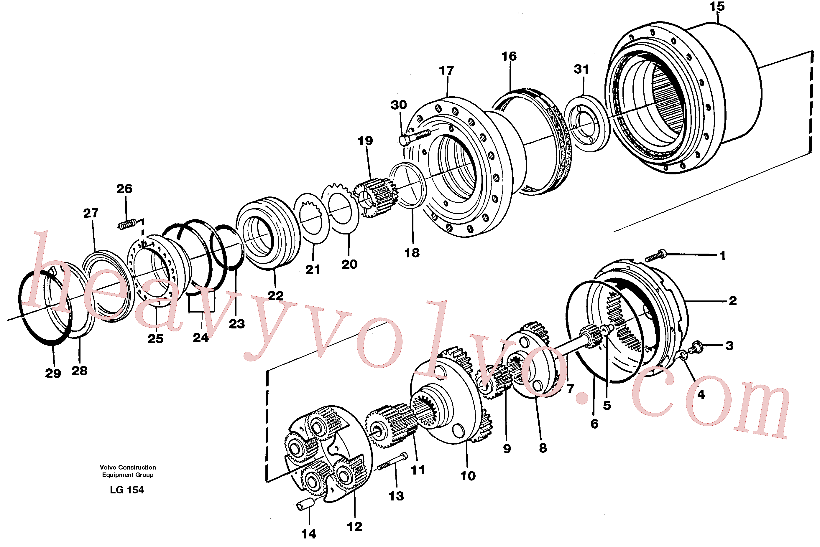 Volvo Assembly VOE14262065 Hub Reduction for sale