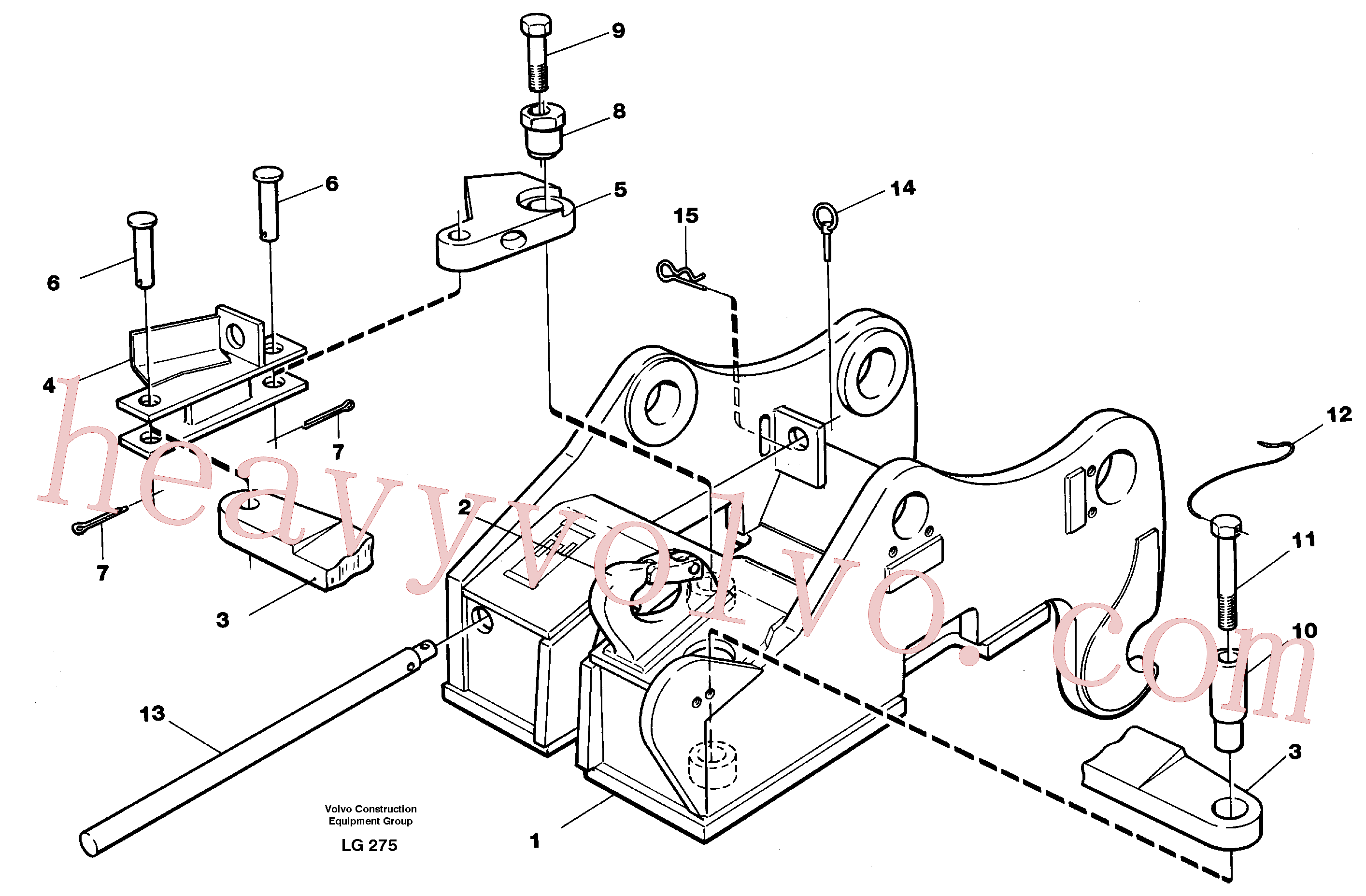 VOE14015220 Ring Peg for Volvo Excavator Parts