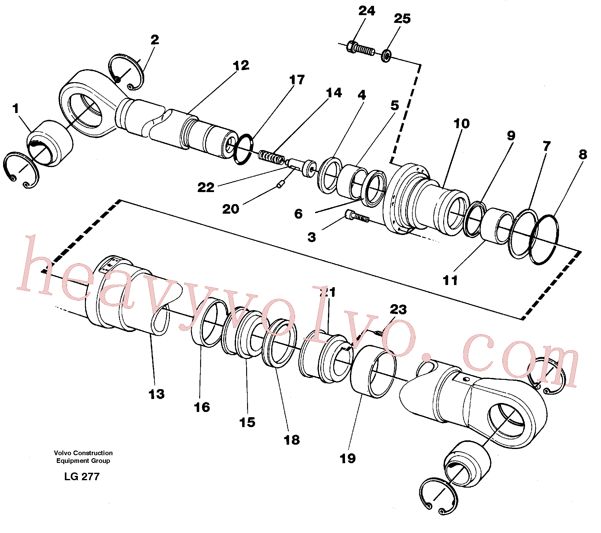 Volvo excavator part VOE14237771 Piston for sale