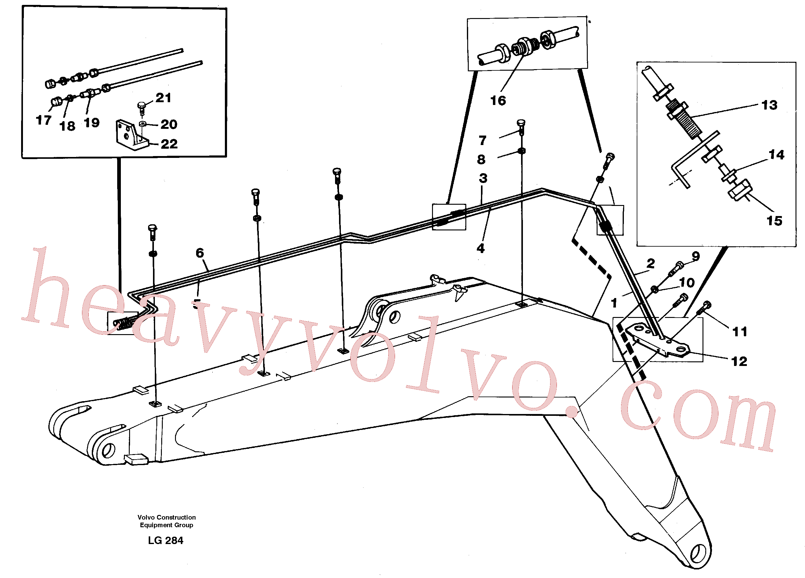 VOE14255552 Tube Assembly for Volvo Excavator spare