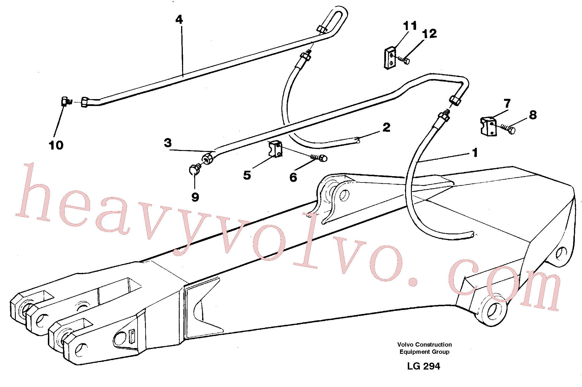 VOE14254444 Tube Assembly for Volvo Excavator Parts