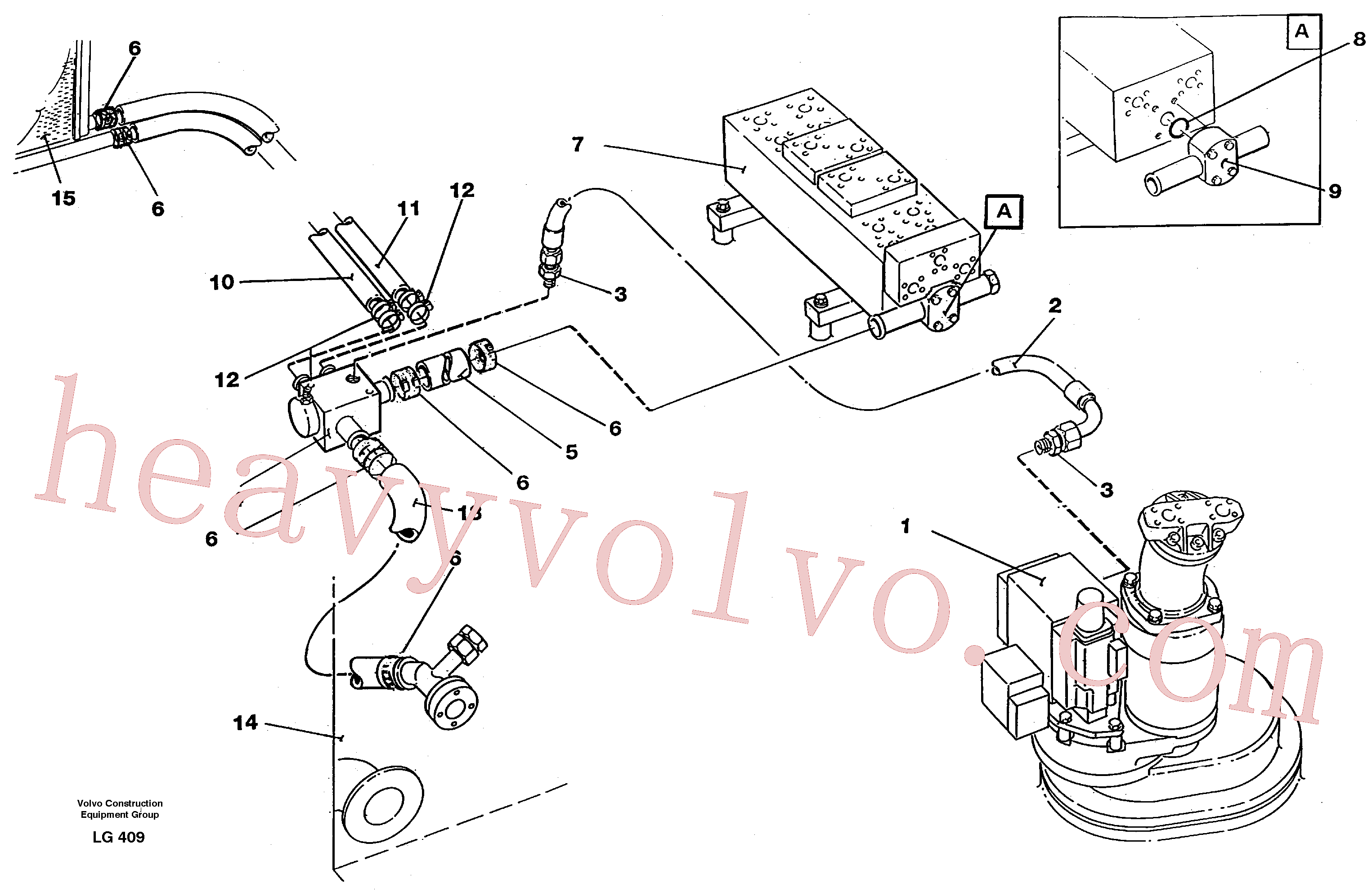 China Made VOE14215317 Hydraulic hose parts for Volvo Excavator