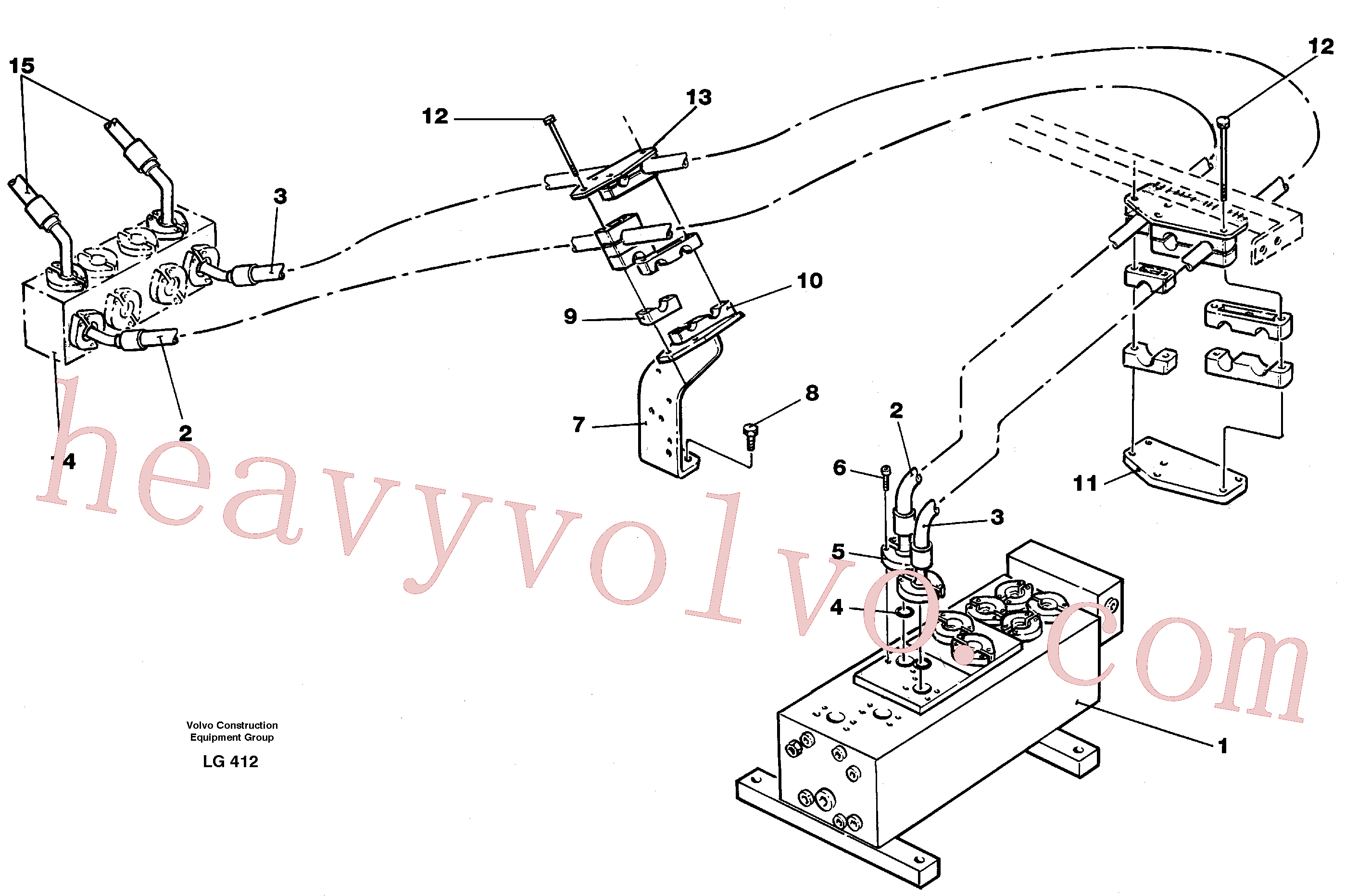 Volvo VOE14055011 Hydraulic hose aftermarket part for sale