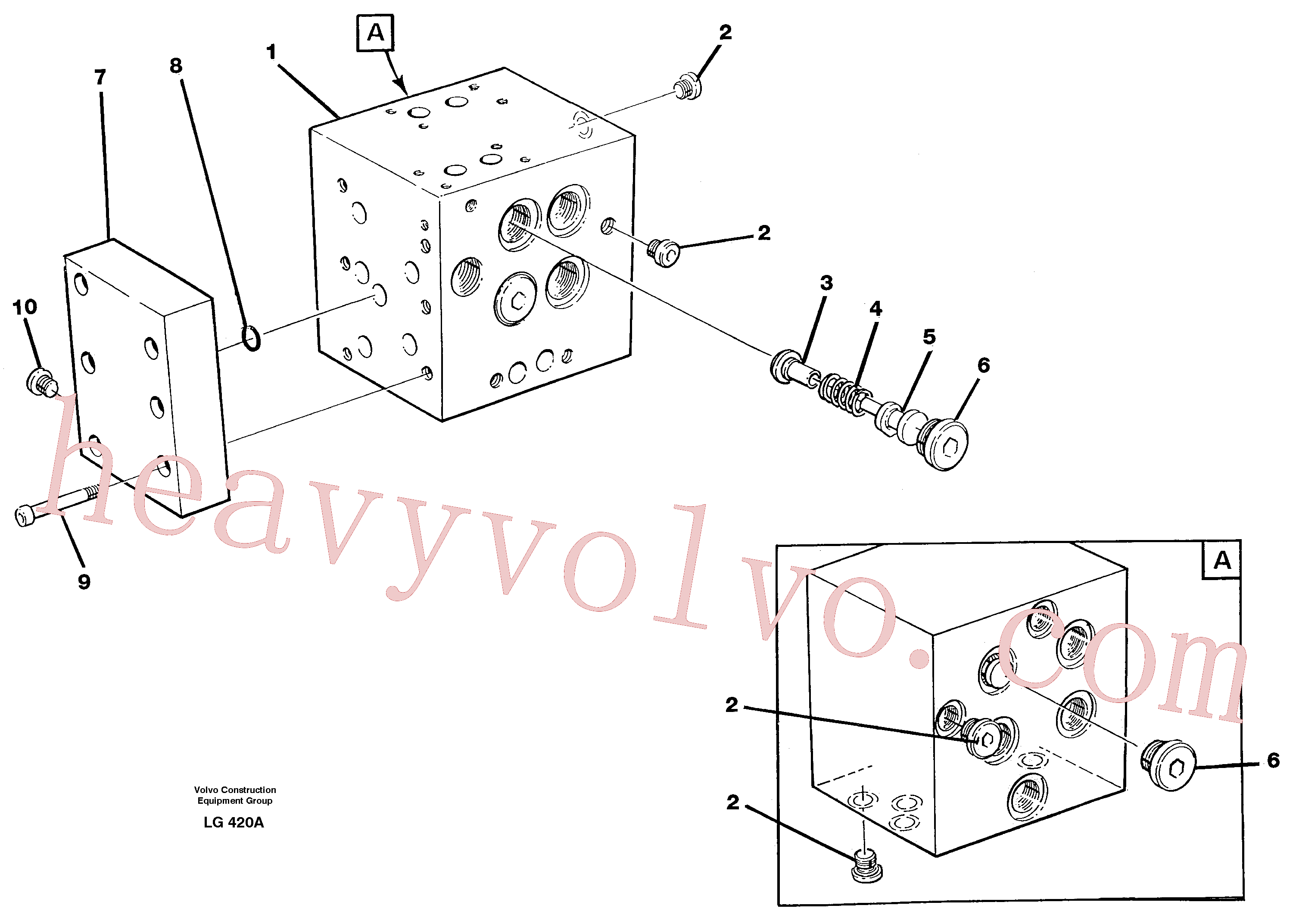 VOE14253214 Valve guide for Volvo Excavator Parts