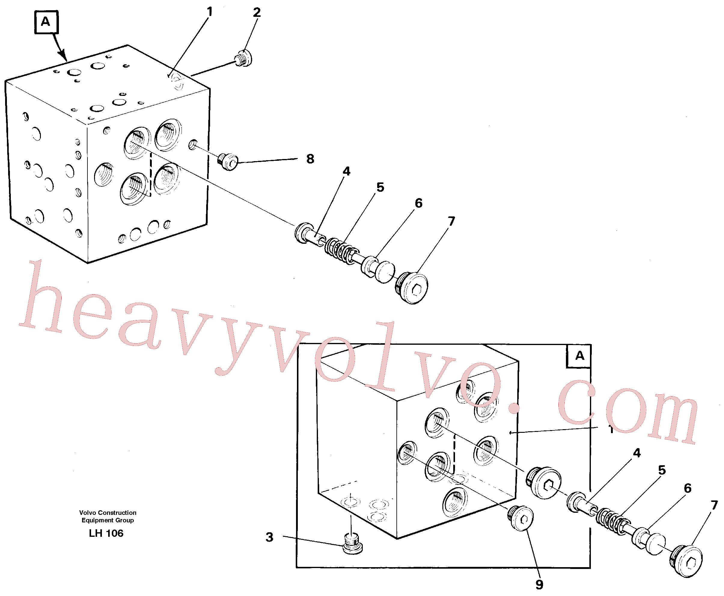 VOE14253214 Valve guide for Volvo Excavator Parts
