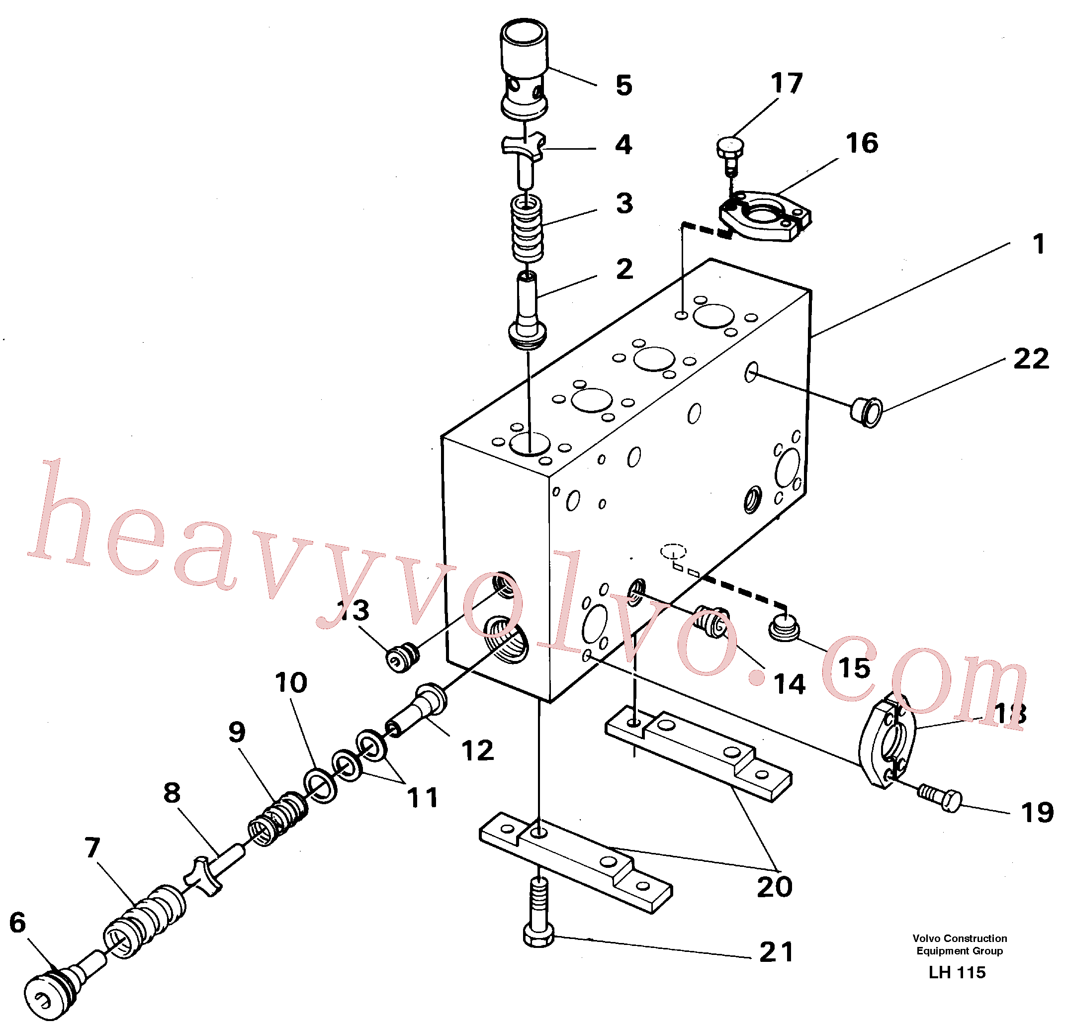 China Made VOE14231356 Spacer parts for Volvo Excavator