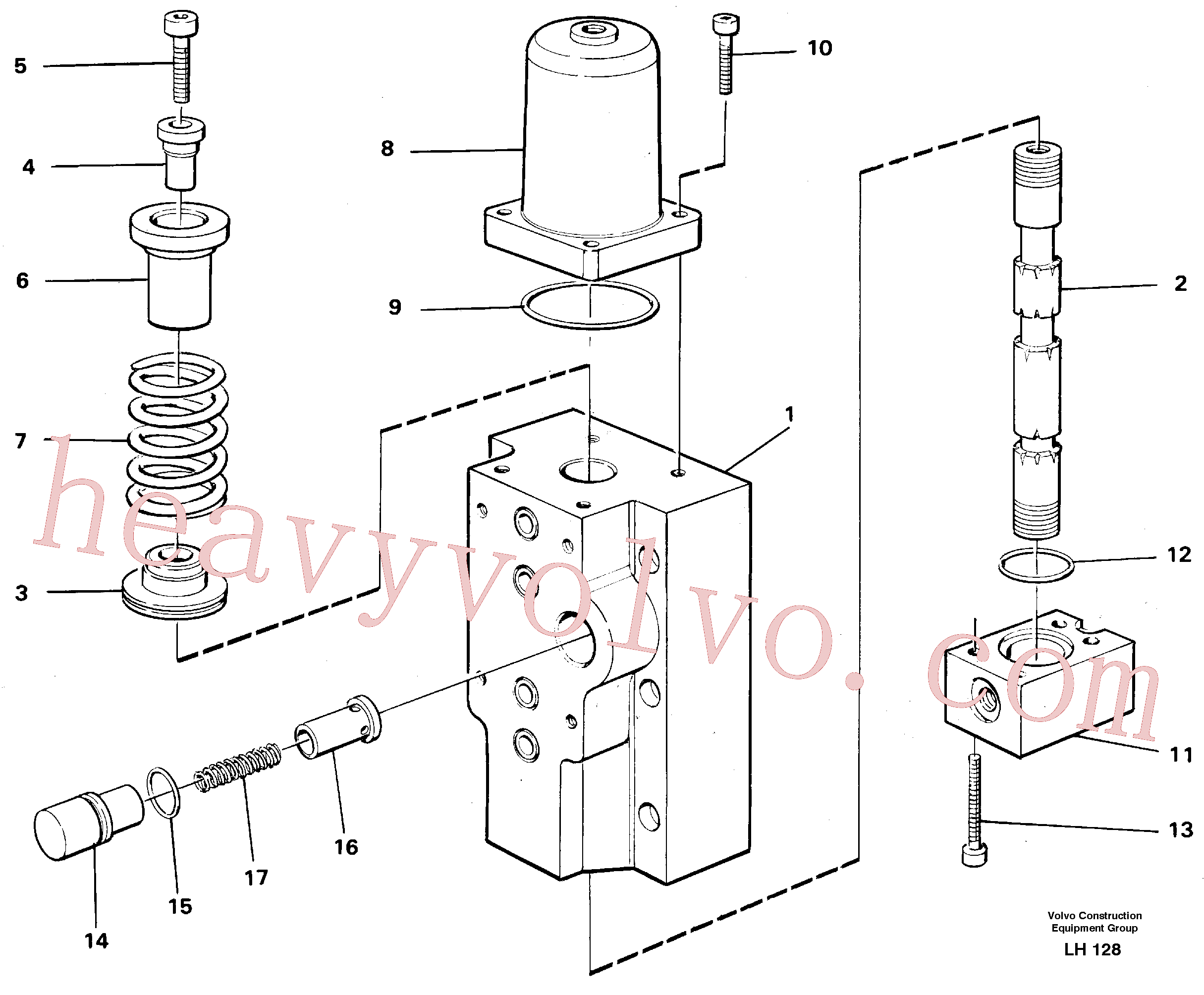 VOE14252110 Slide for Volvo Excavator Parts