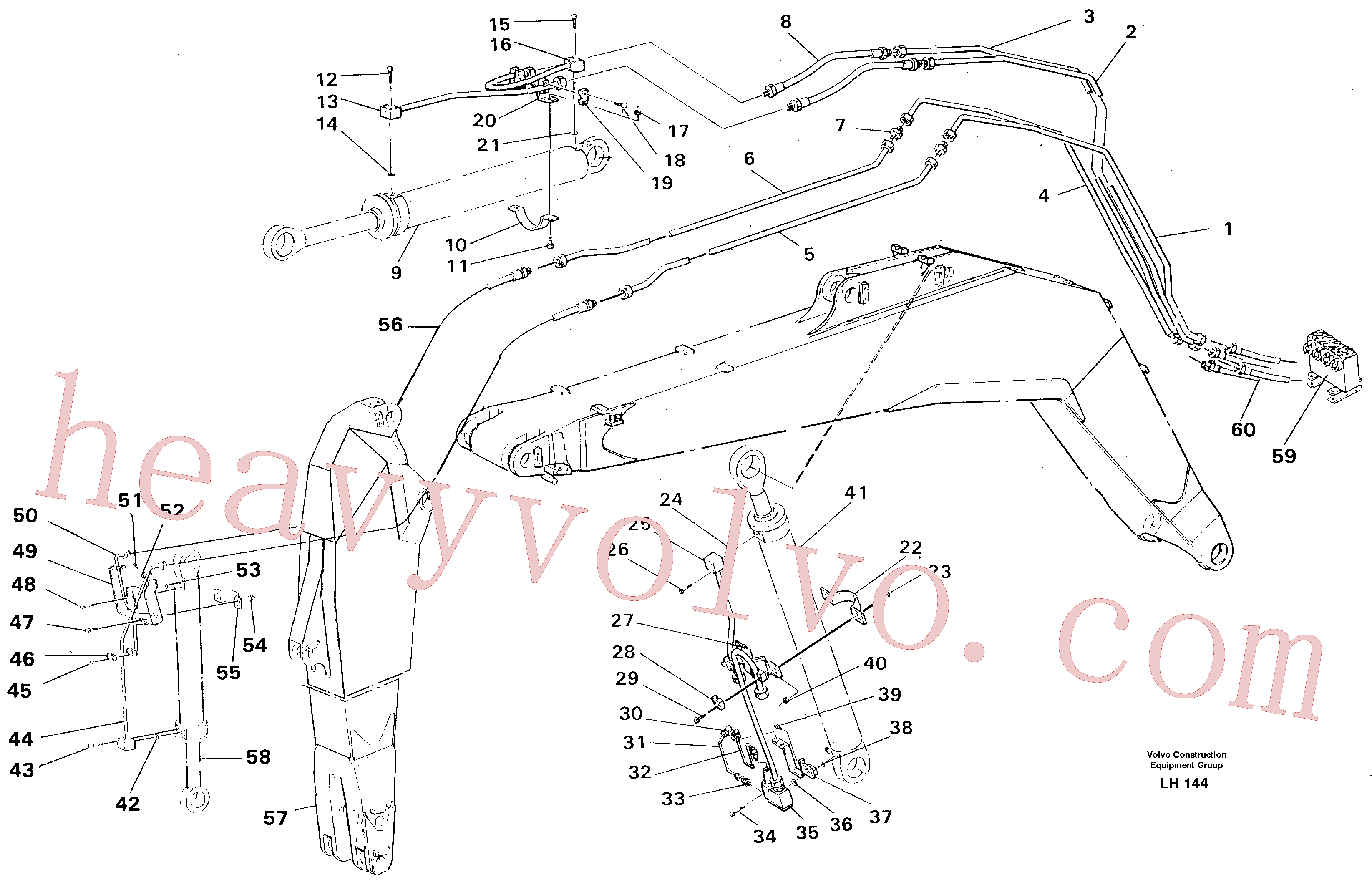 VOE14055009 Hydraulic hose for Volvo Excavator spare