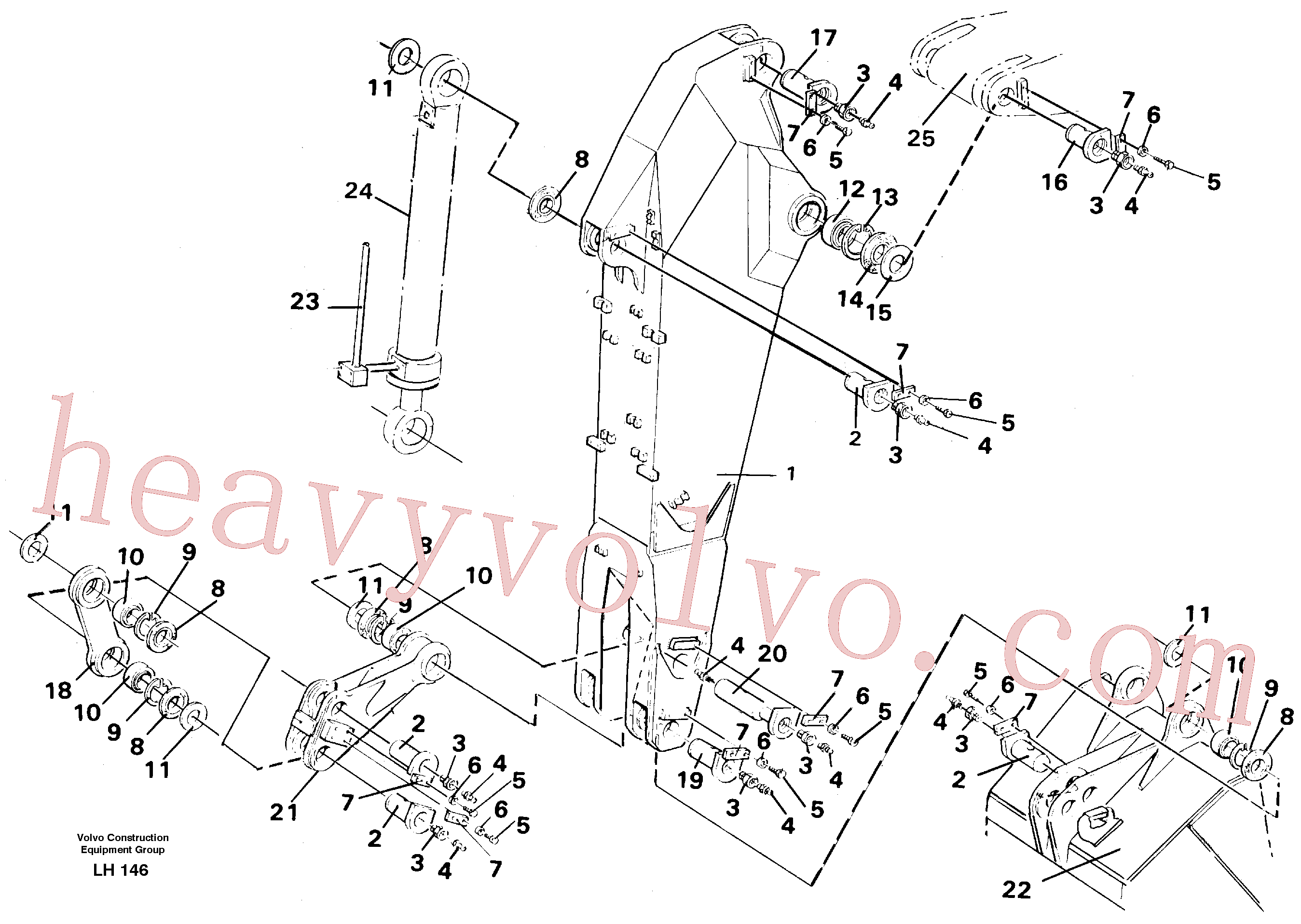Volvo VOE14240200 Hand lever aftermarket part for sale