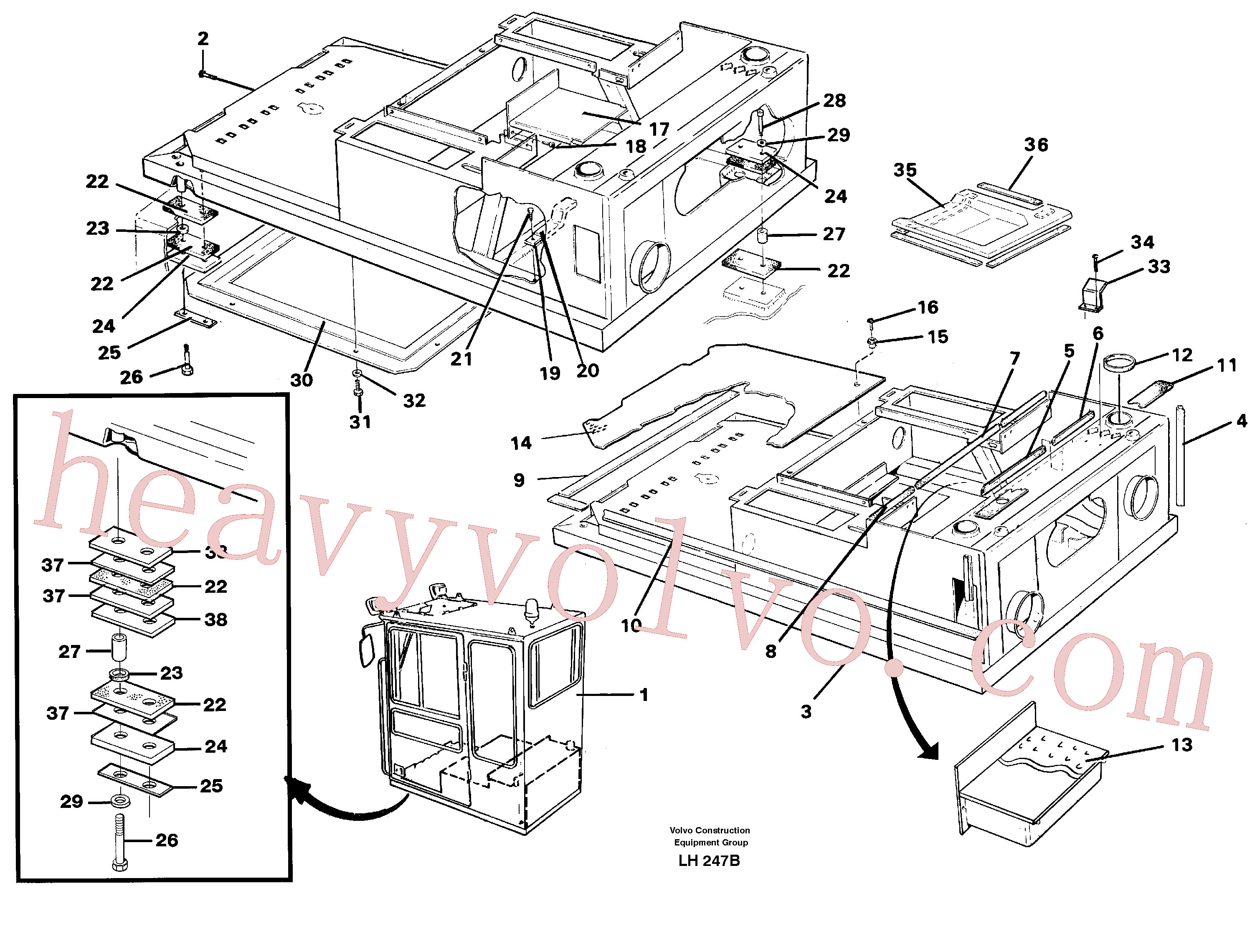 VOE14244843 Plate for Volvo Excavator spare