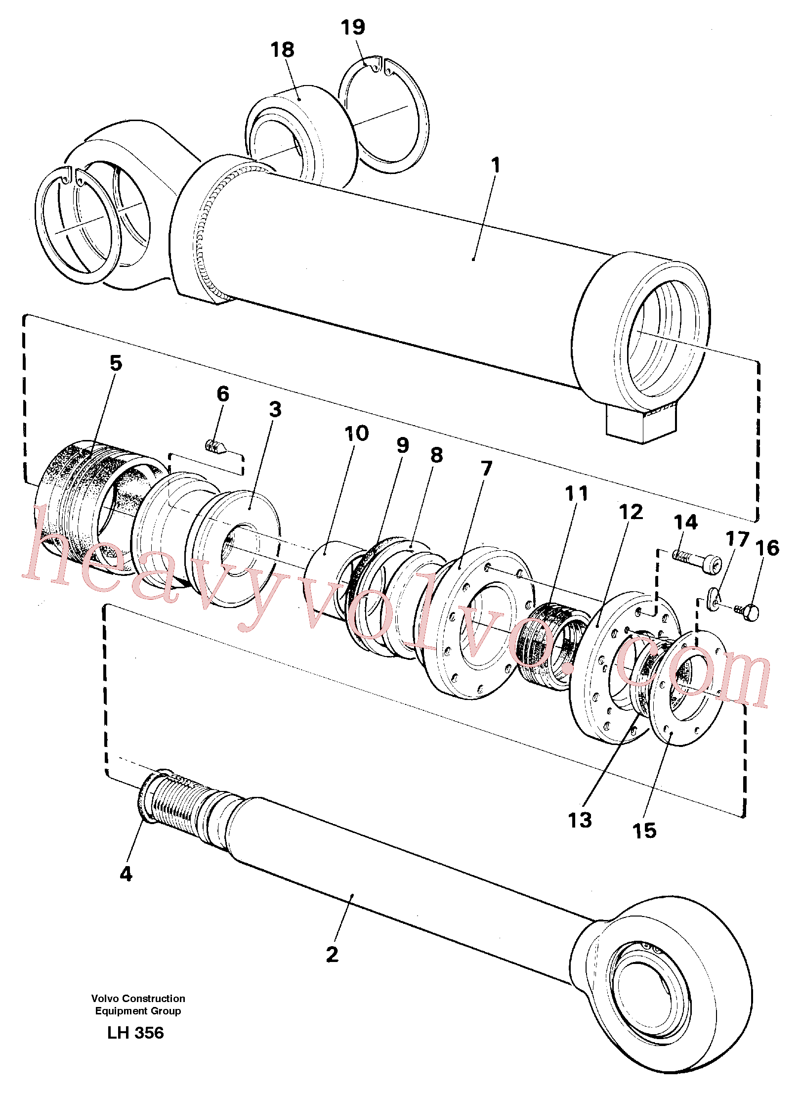 VOE14230196 Bushing for Volvo Excavator spare