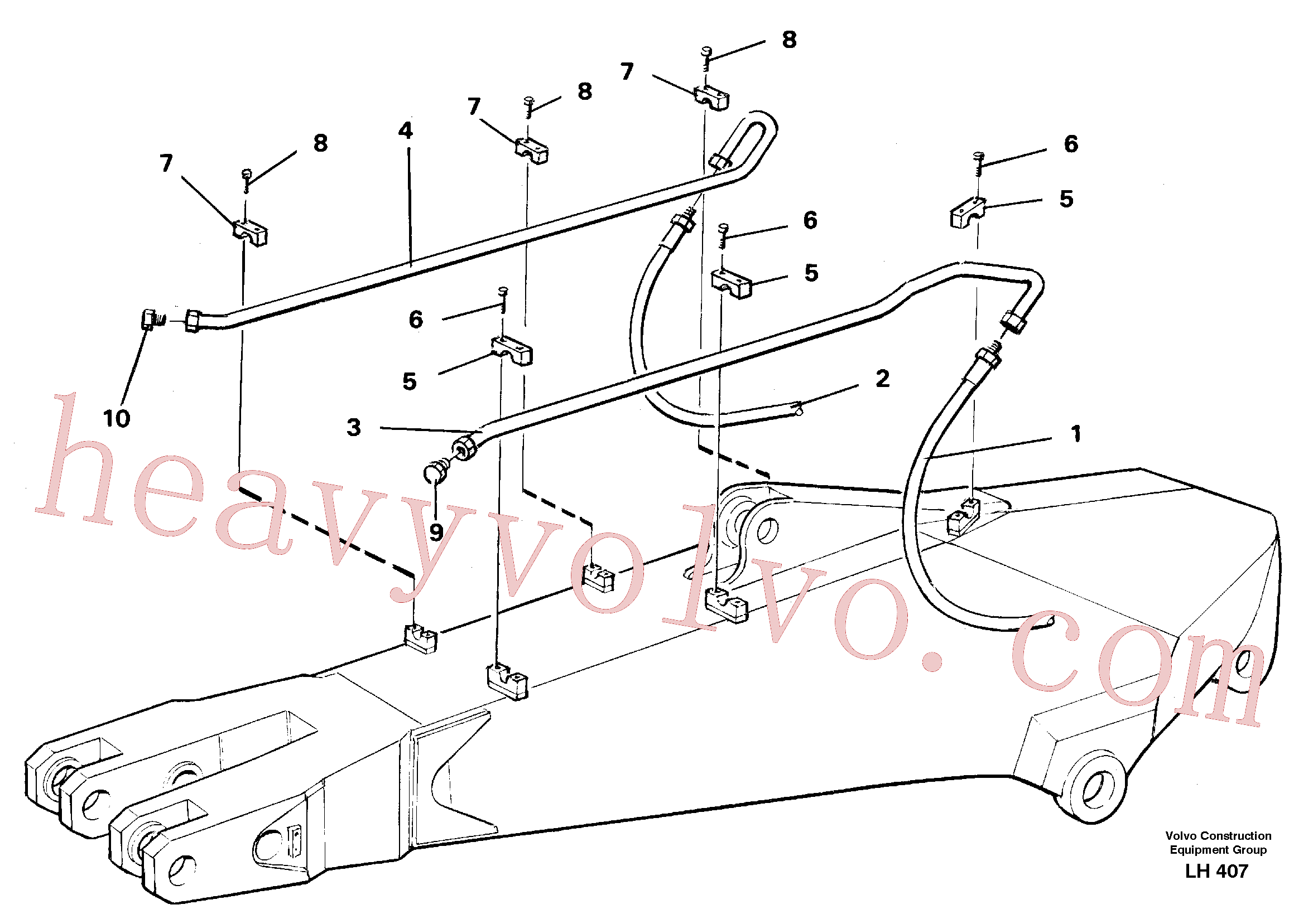 VOE14240727 Tube Assembly for Volvo Excavator spare