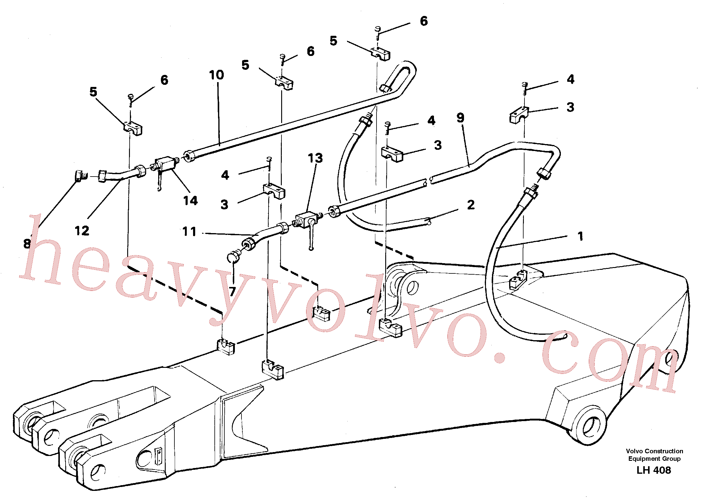 Volvo excavator part VOE14254494 Tube Assembly for sale