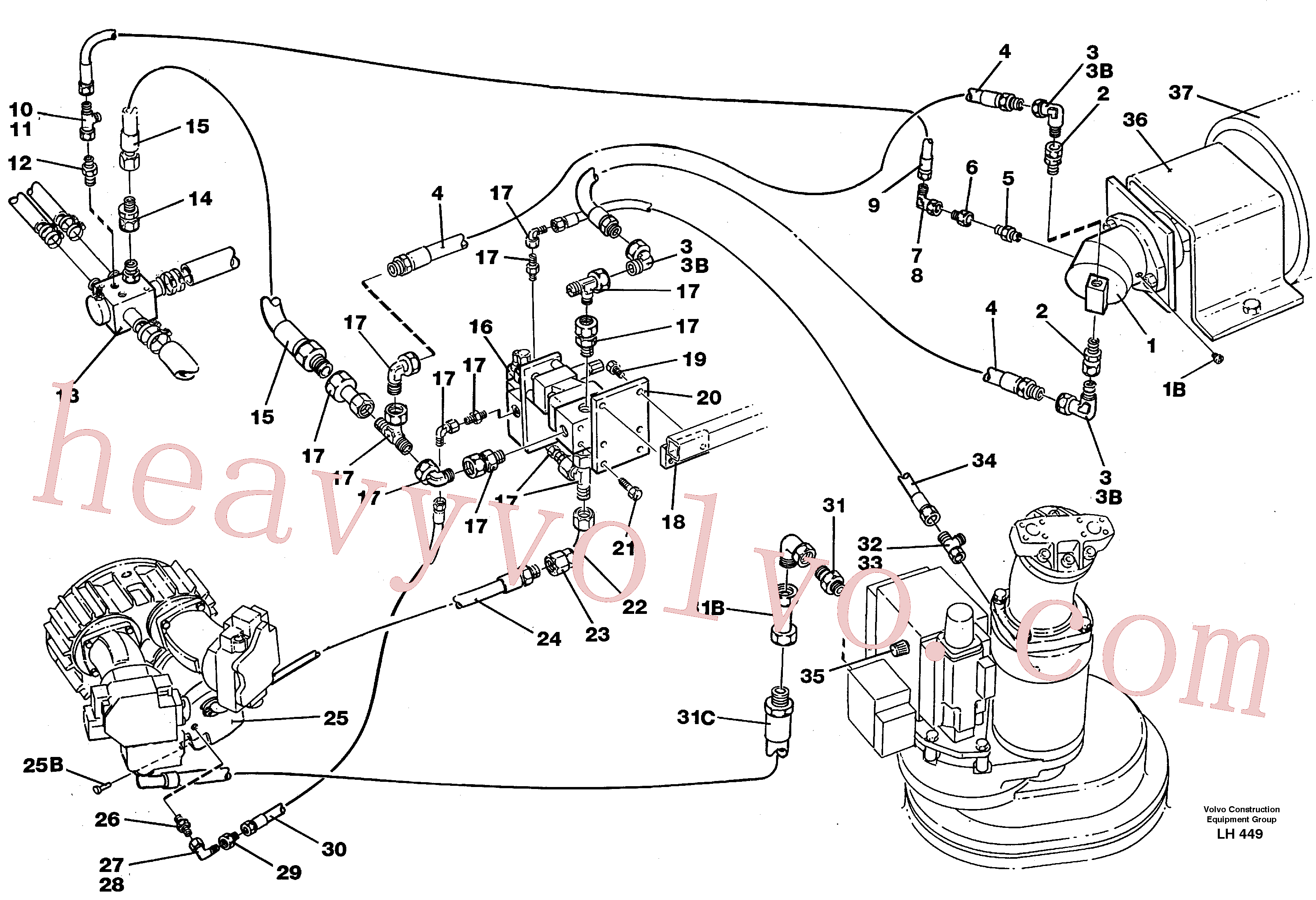 VOE14211564 Hydraulic motor for Volvo Excavator Parts