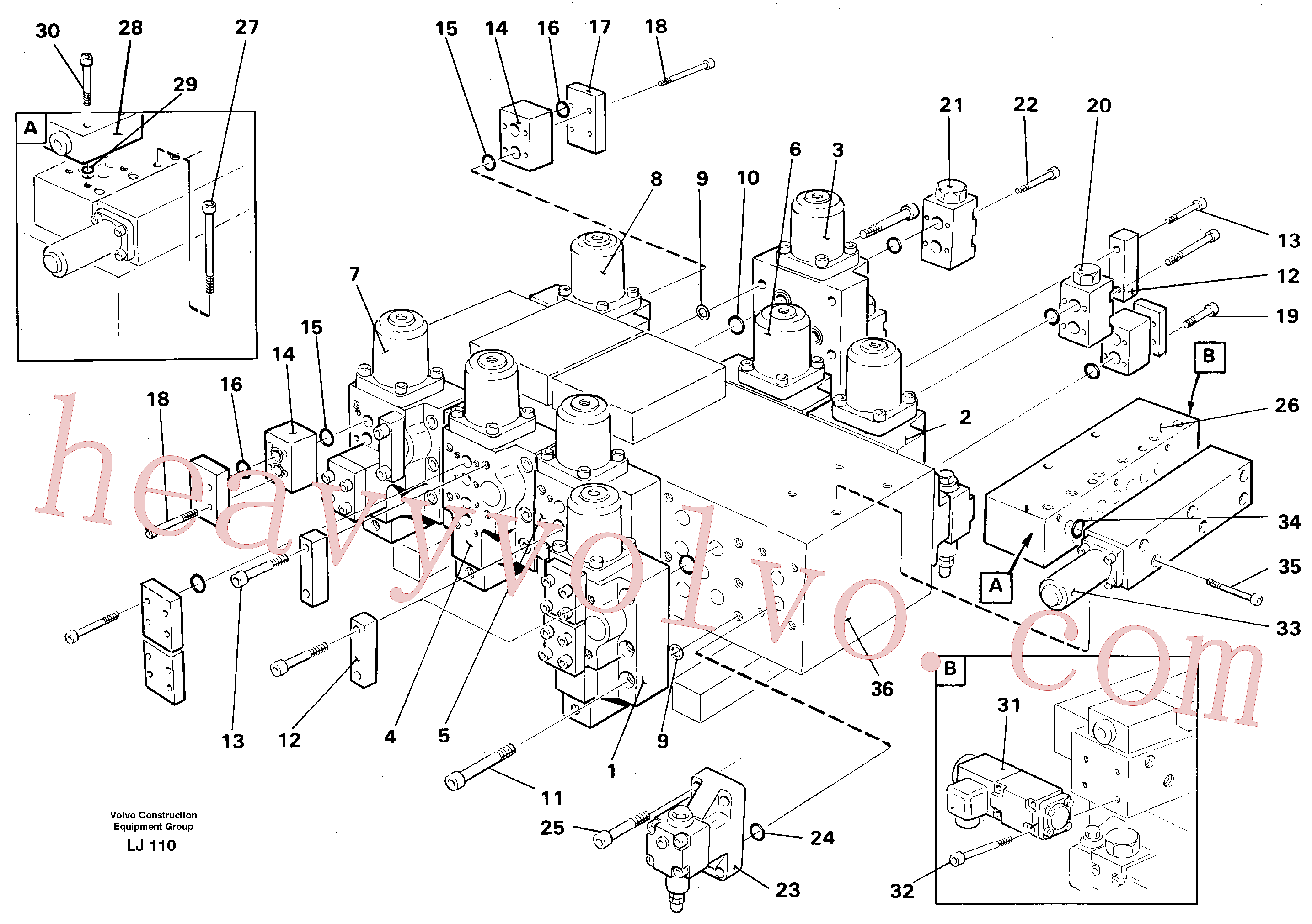 Volvo Assembly VOE14261539 Directional Valve for sale