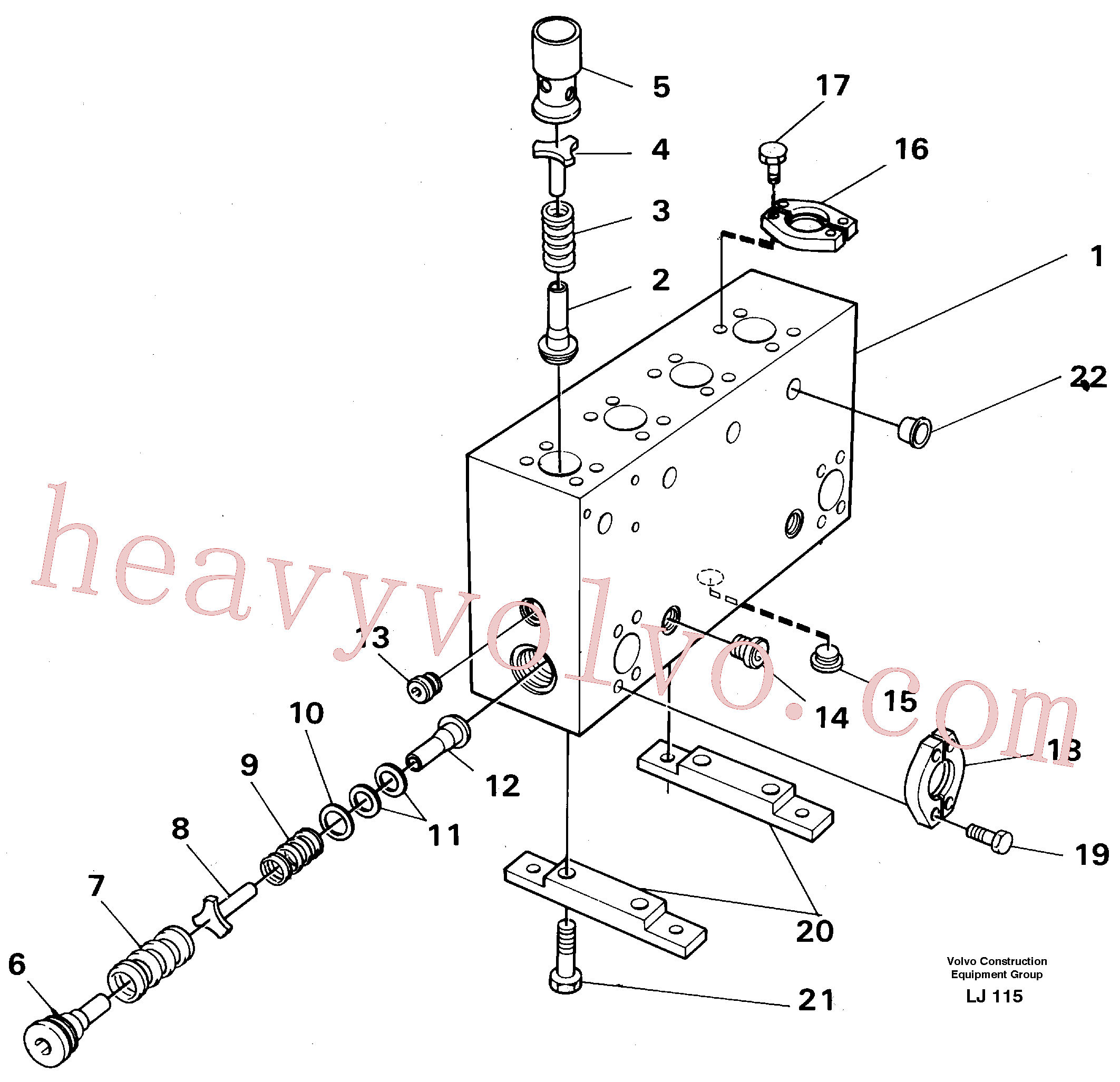 China Made VOE14231356 Spacer parts for Volvo Excavator