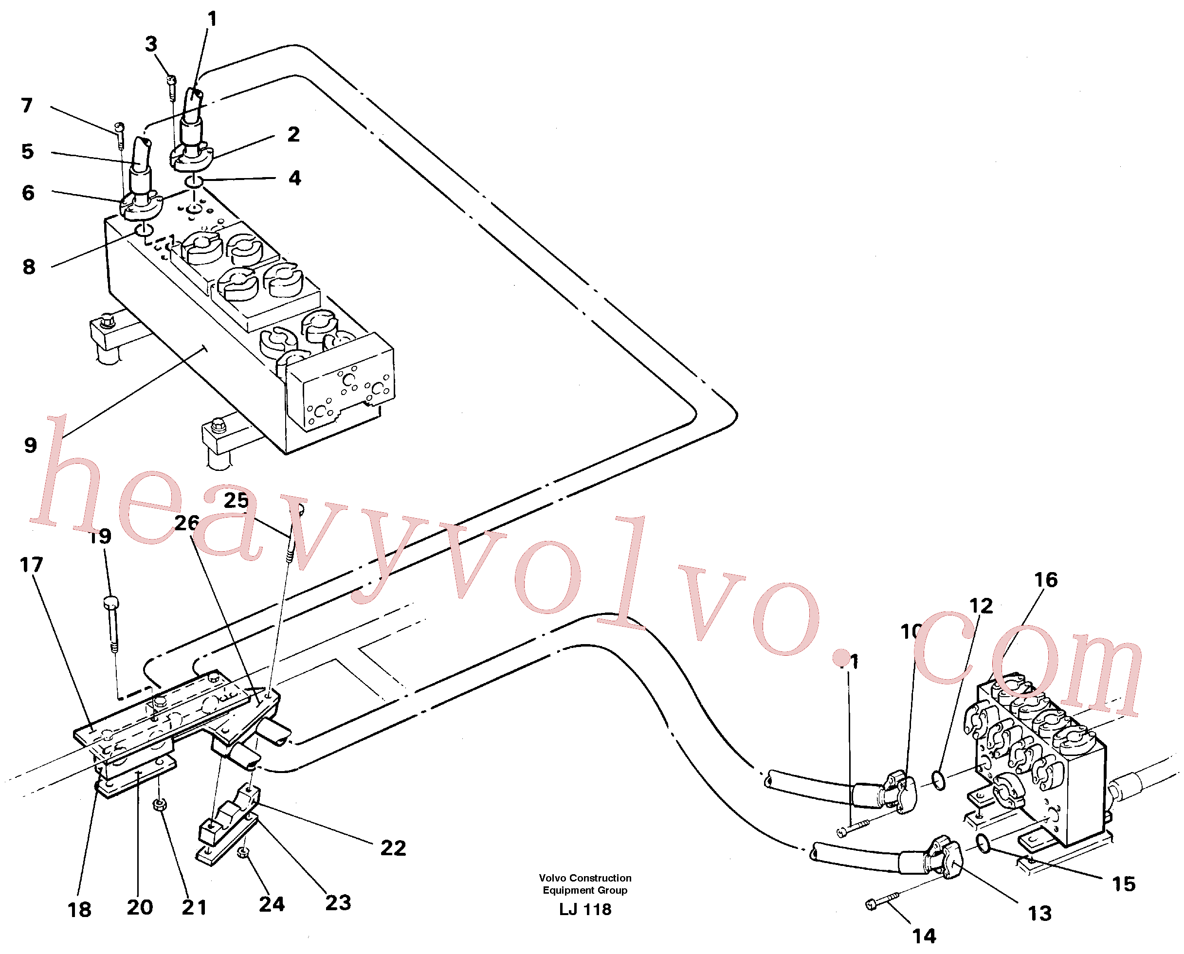 Volvo VOE14055011 Hydraulic hose aftermarket part for sale