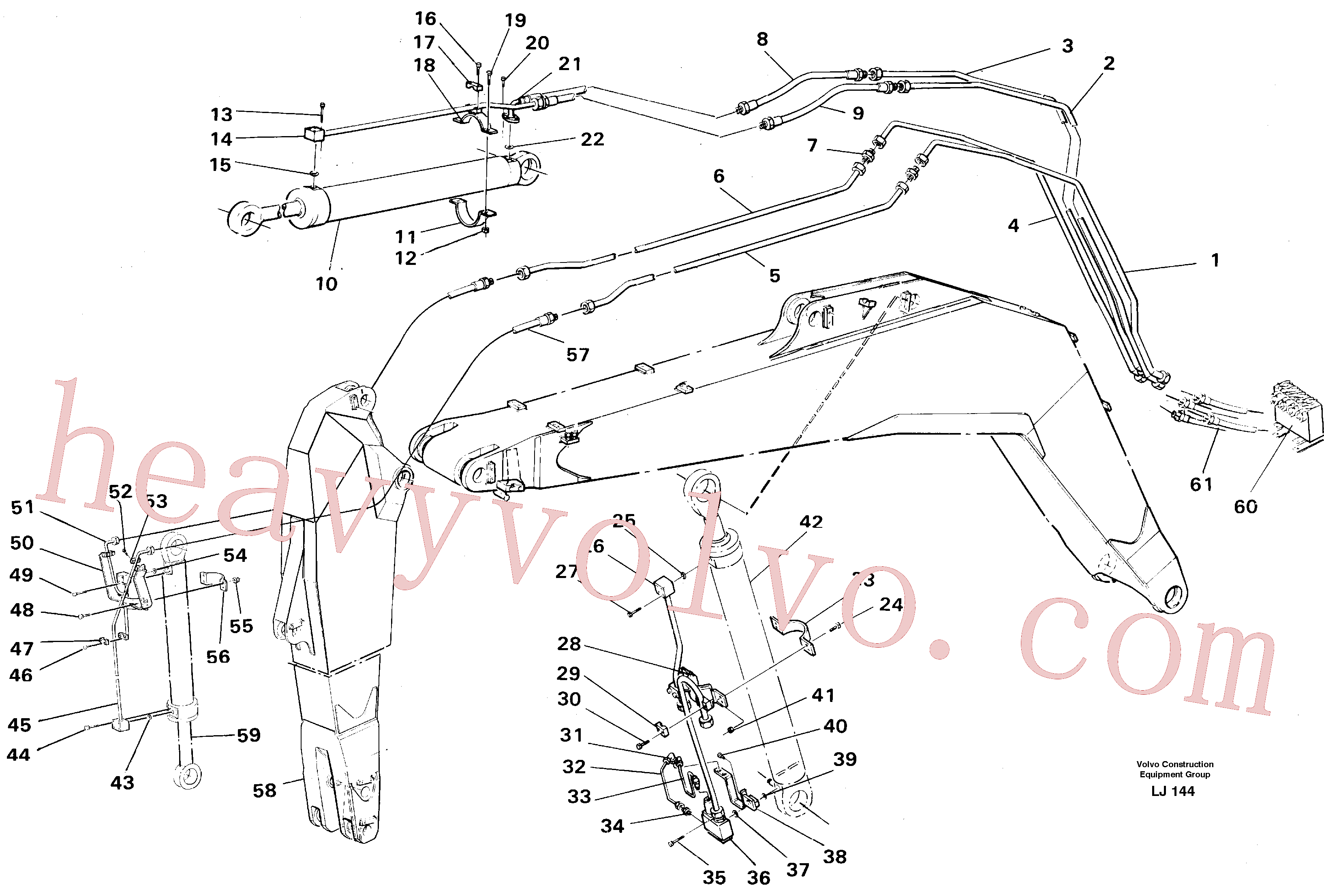VOE14055009 Hydraulic hose for Volvo Excavator spare