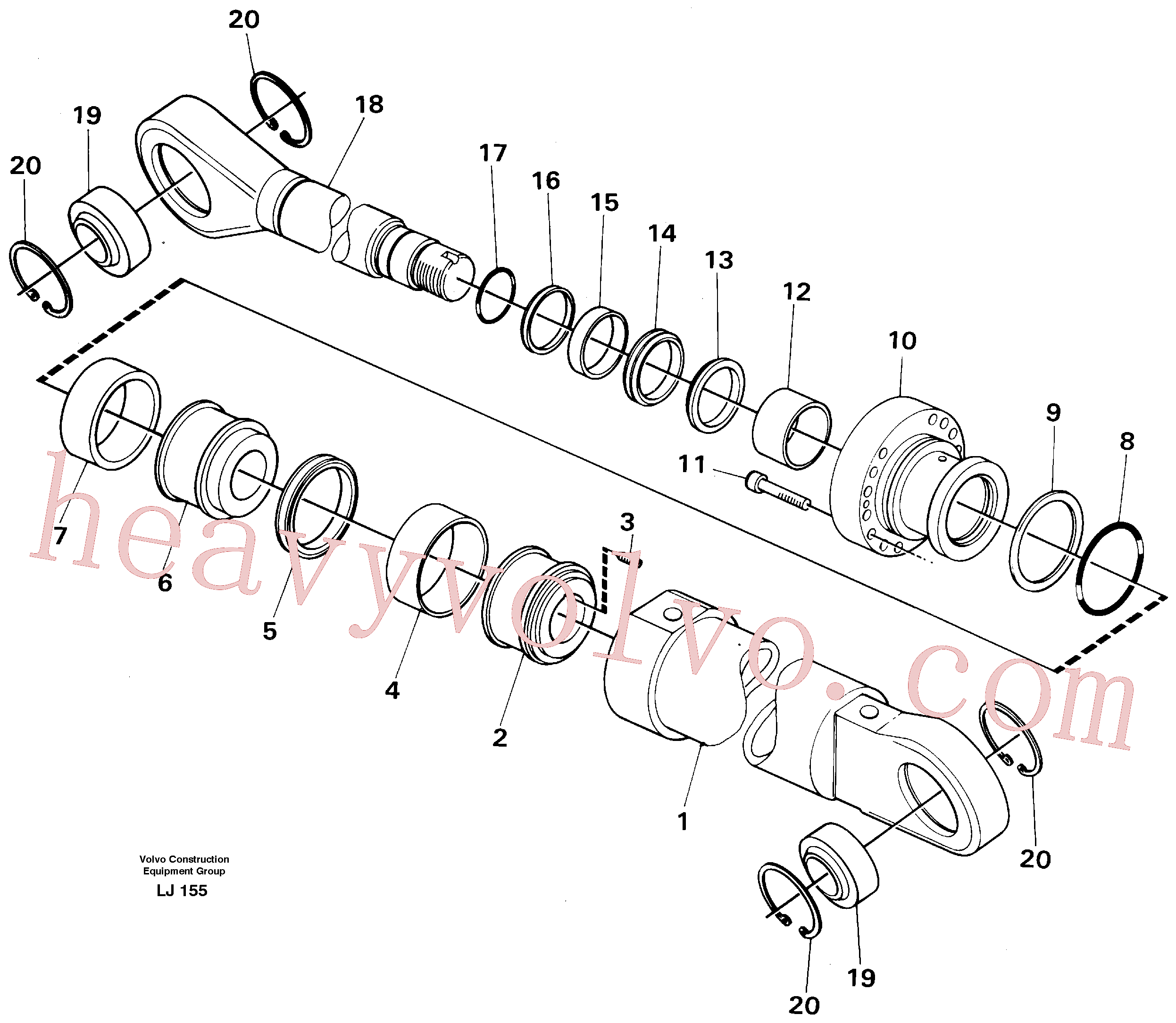 Volvo excavator part VOE960232 O-ring for sale