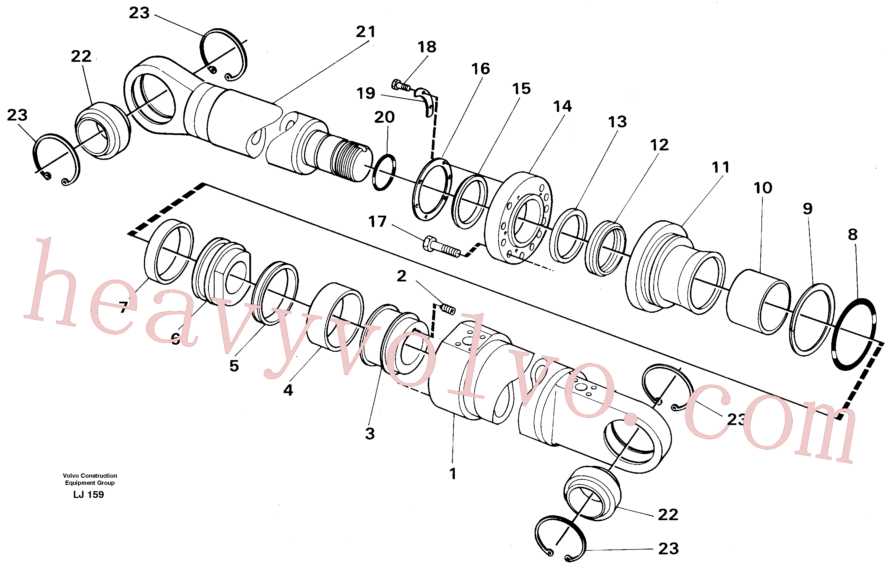 Volvo excavator part VOE11997226 Sealing kit for sale