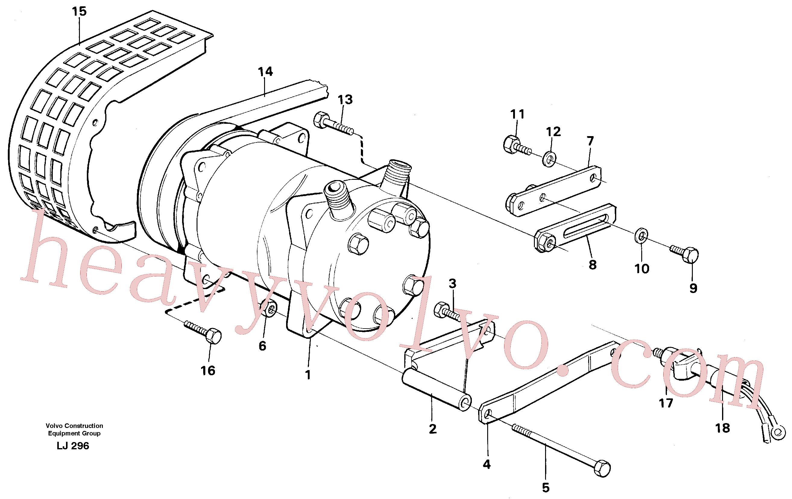 China Made VOE14247403 Tensioner parts for Volvo Excavator