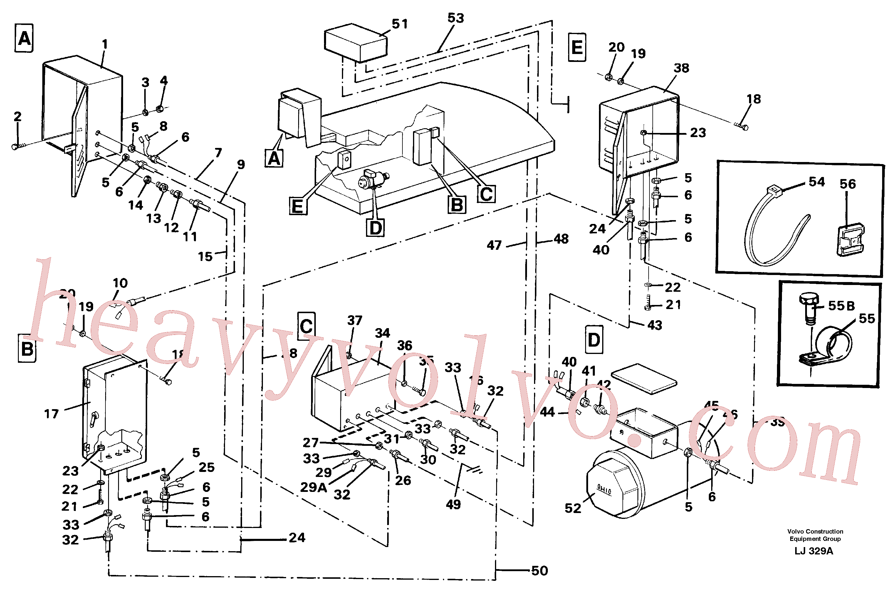 VOE14213804 Cable for Volvo Excavator Parts