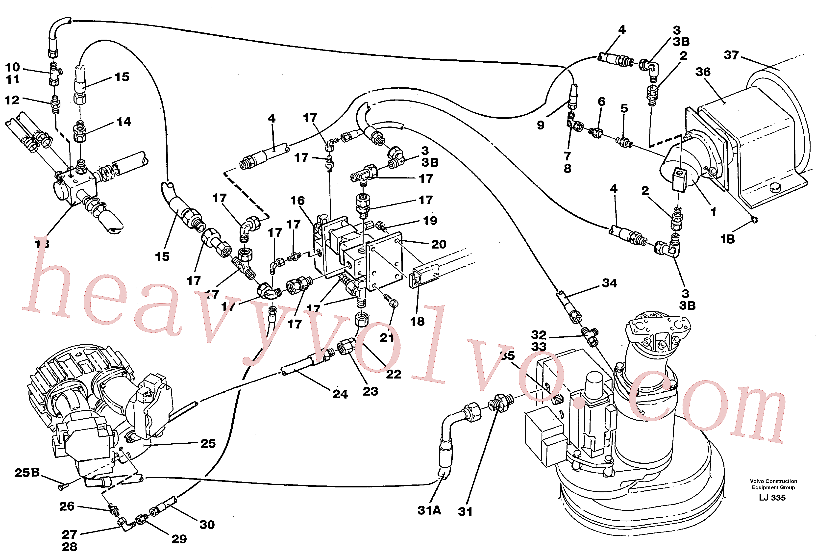 VOE14211564 Hydraulic motor for Volvo Excavator Parts