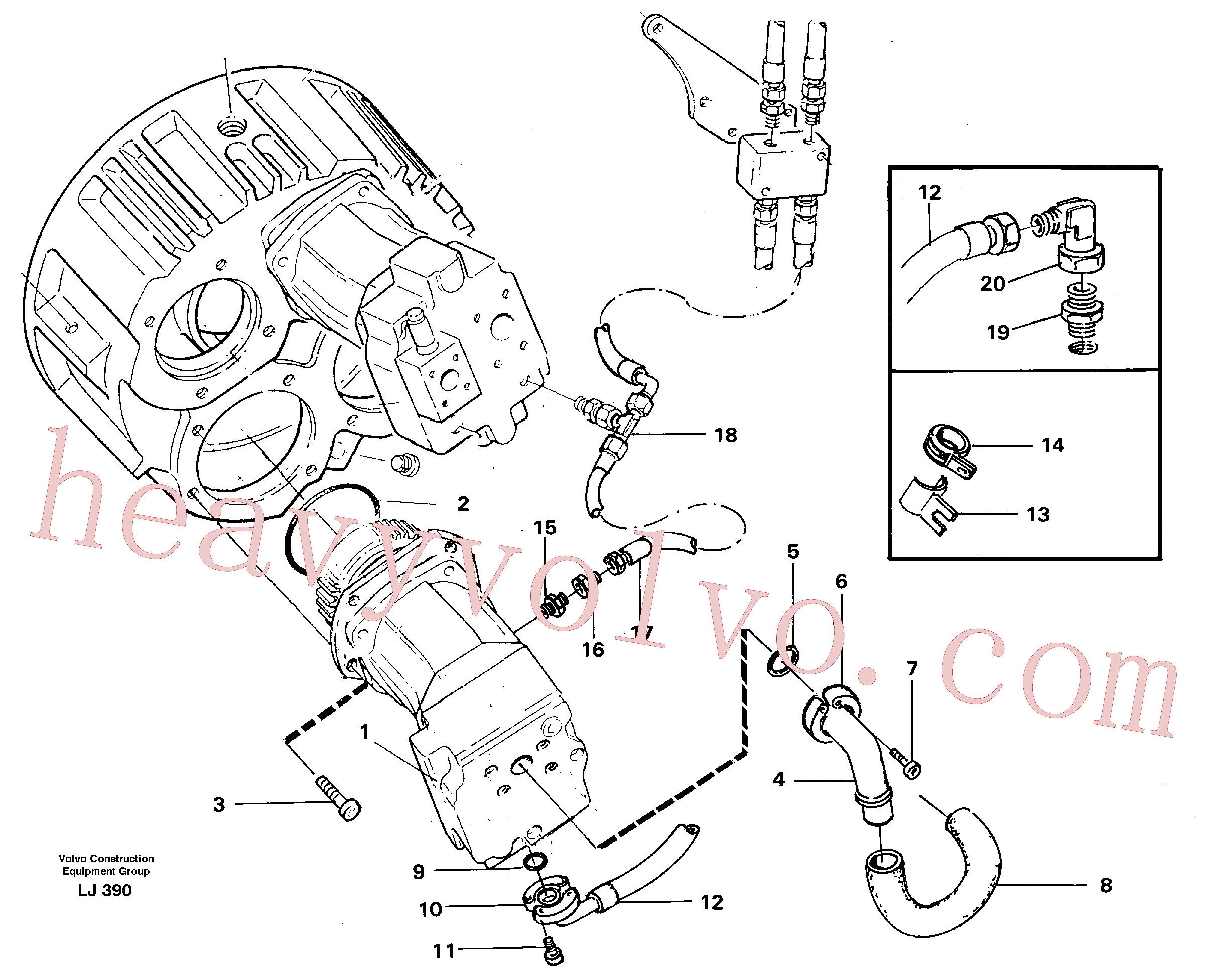 Volvo excavator part VOE14023256 Allen Hd Screw for sale